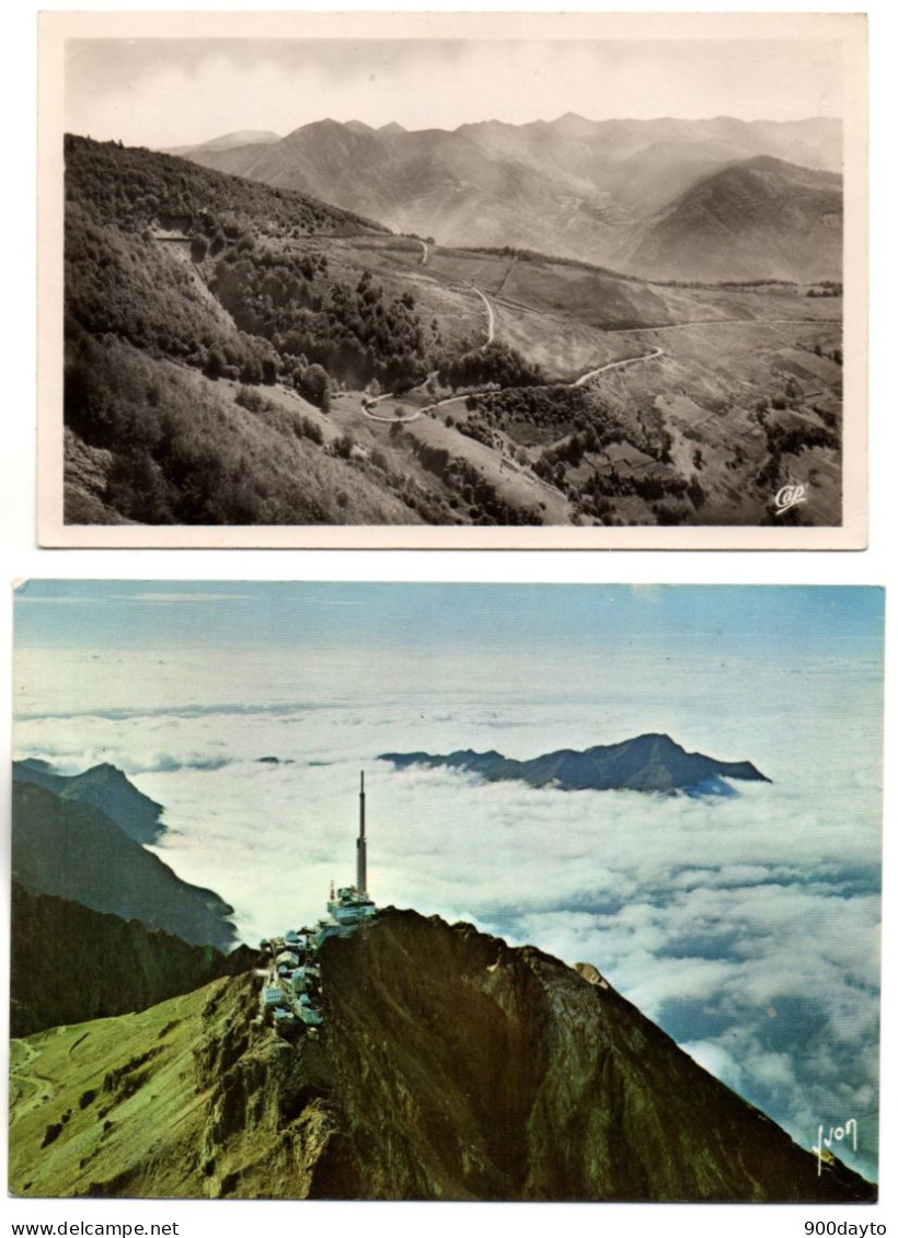 Lot De 3 CP. BIGORRE. Bagnères: Descente Vers Arreau; Pic Du Midi; Vieille Chaumière Pittoresque. - Other & Unclassified