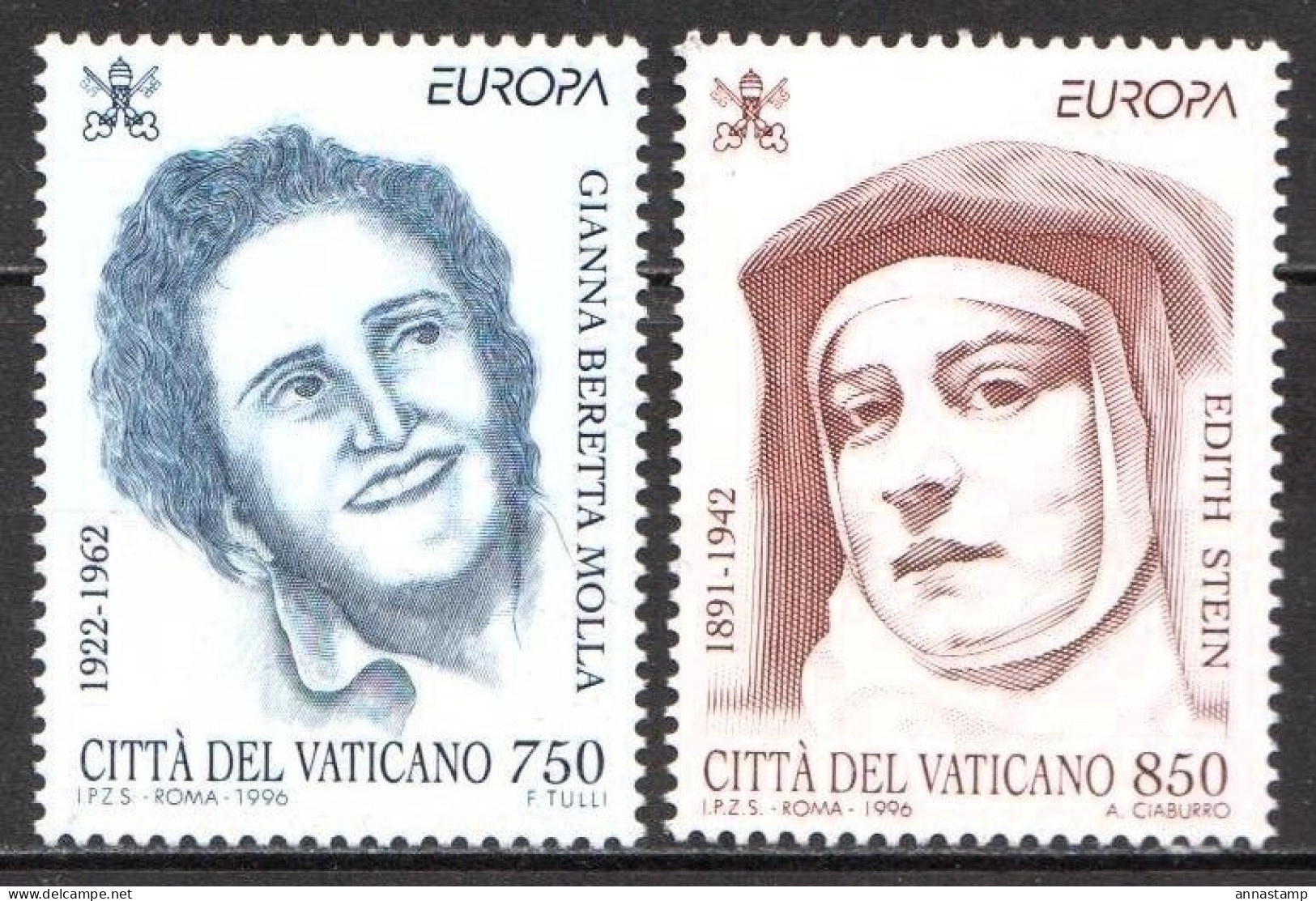 Vatican MNH Set - 1996