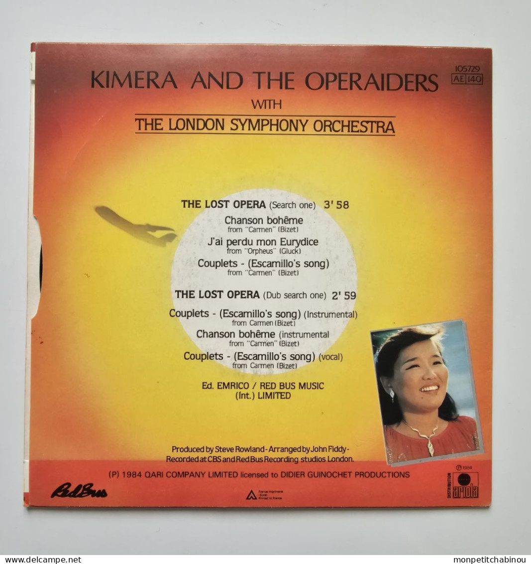 45T KIMERA AND THE OPERAIDERS : The Lost Opera - Altri - Inglese