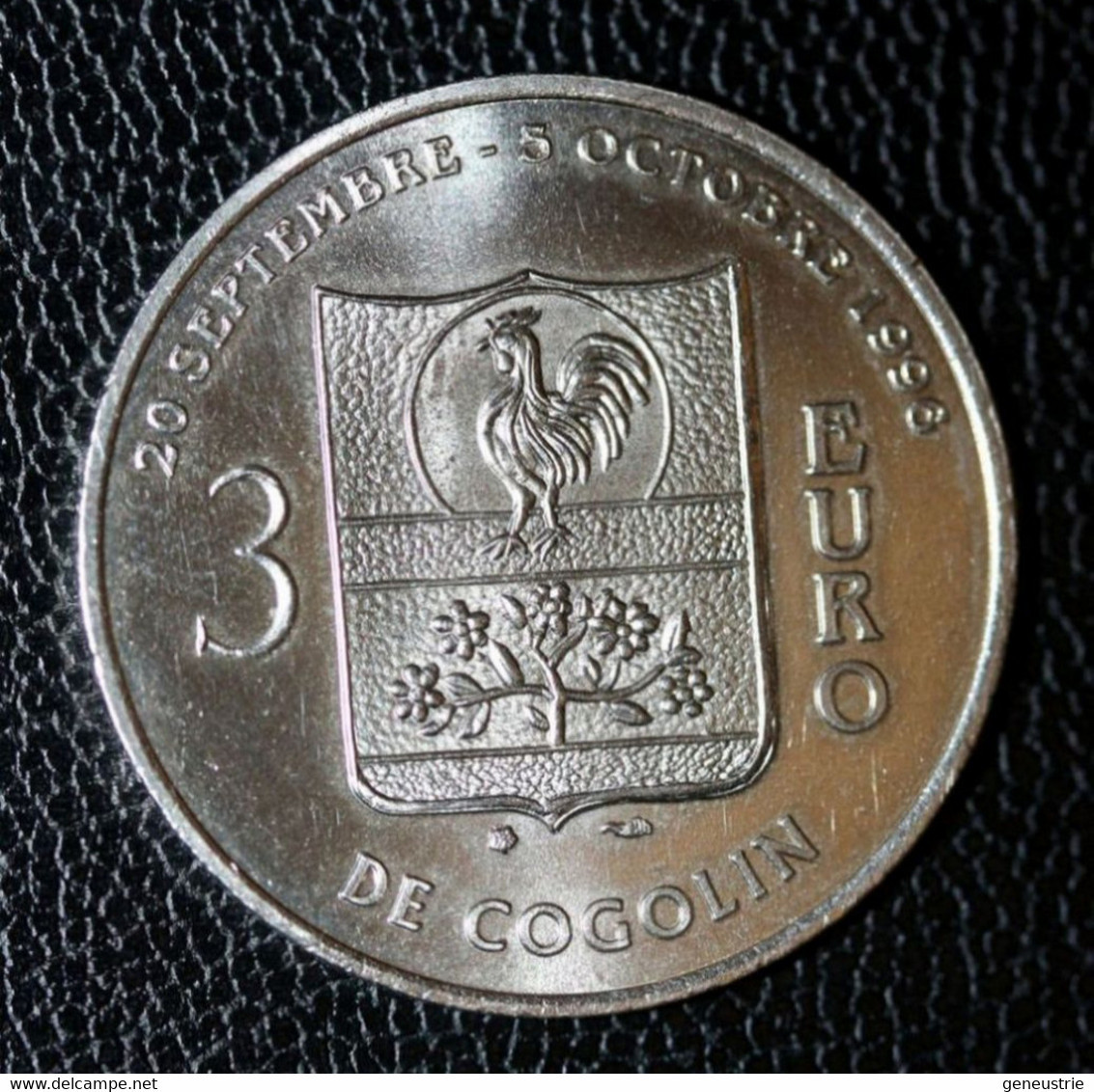 Euro Temporaire "Cogolin - 3 Euros / 20 Septembre / 8 Octobre 1996 / Cinquantenaire De Raimu" (près De Saint Tropez) - Euros Of The Cities