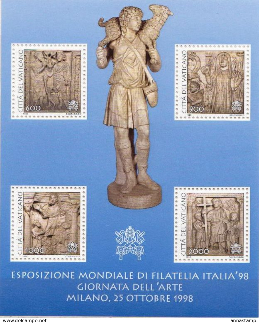 Vatican MNH Minisheet - Sculpture