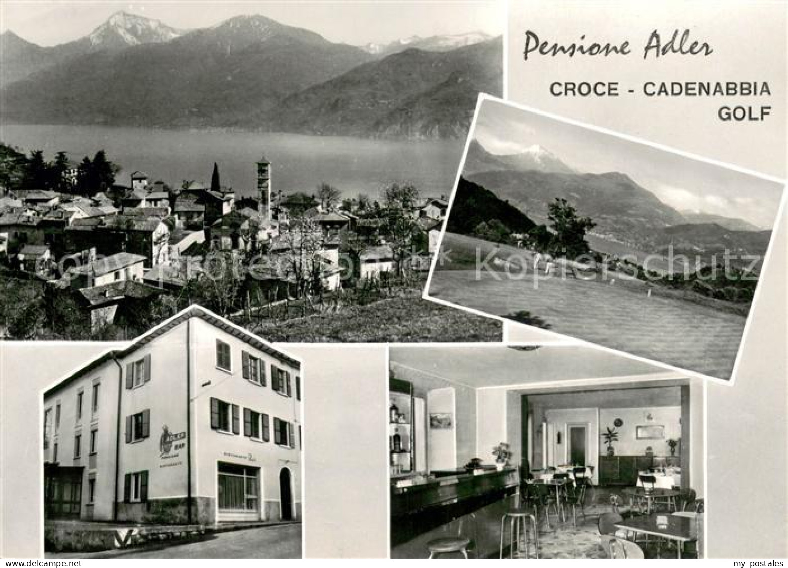 73647430 Croce Menaggio Pensione Adler Lago Di Como Alpi Comer See Alpen Croce M - Autres & Non Classés