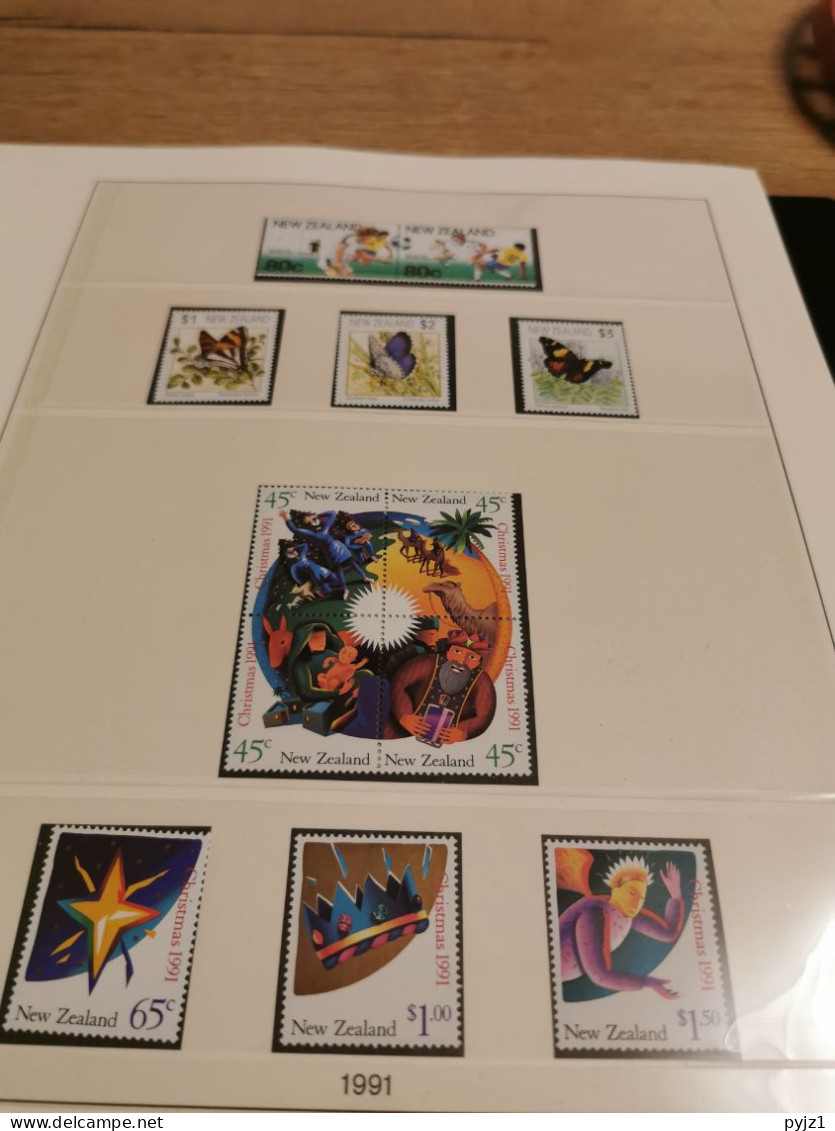 1991 MNH New Zealand According To Lindner-T Album Postfris** - Années Complètes