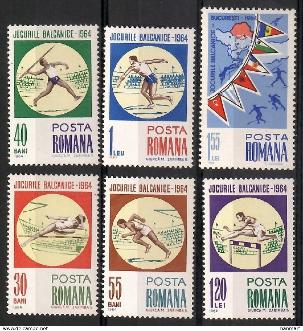 Romania 1964 Mi 2299-2304 MNH  (ZE4 RMN2299-2304) - Géographie