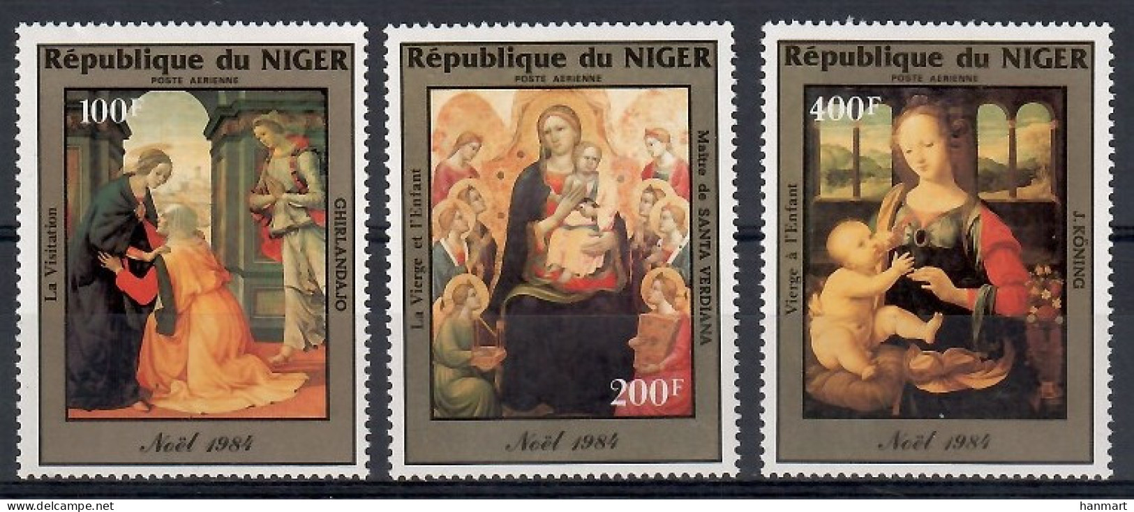 Niger 1984 Mi 912-914 MNH  (ZS5 NGR912-914) - Weihnachten