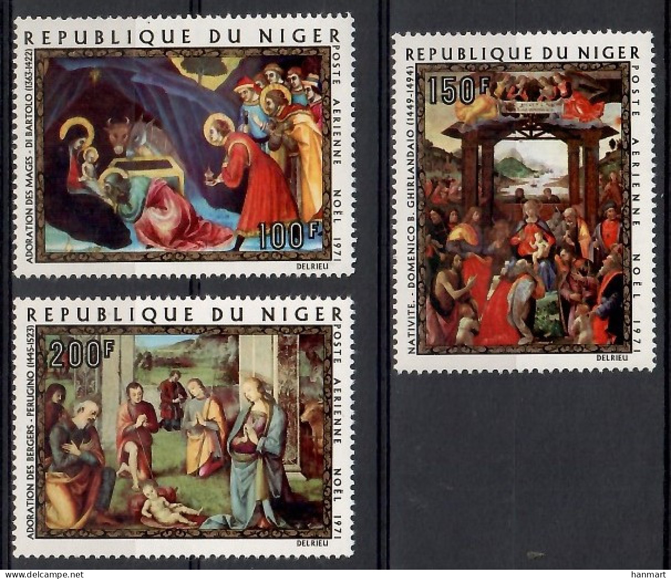 Niger 1971 Mi 312-314 MNH  (ZS5 NGR312-314) - Weihnachten