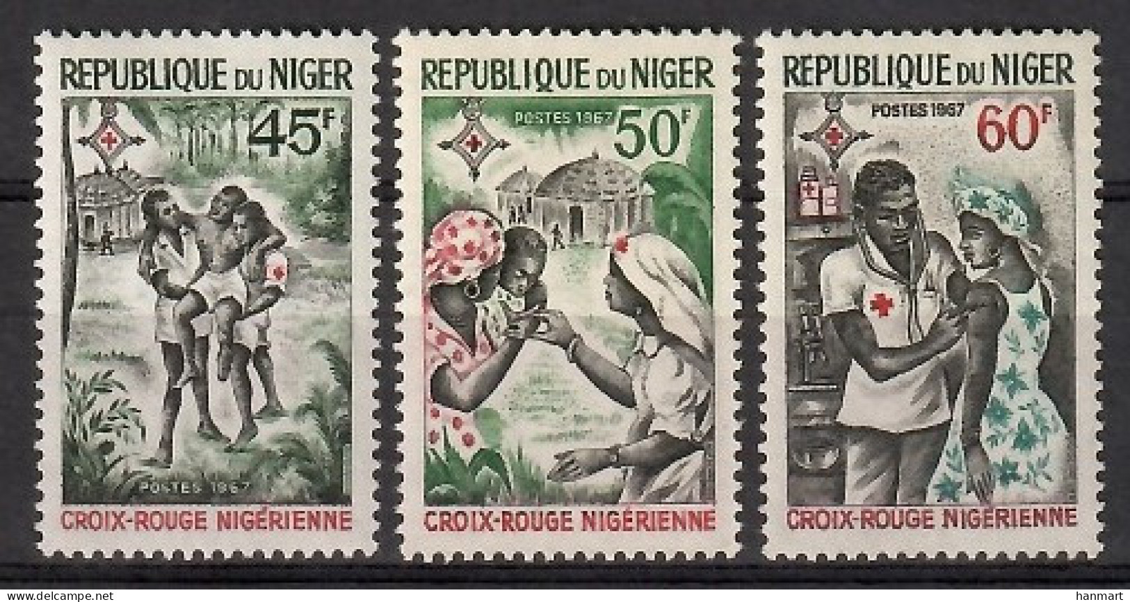 Niger 1967 Mi 164-166 MNH  (ZS5 NGR164-166) - Geneeskunde