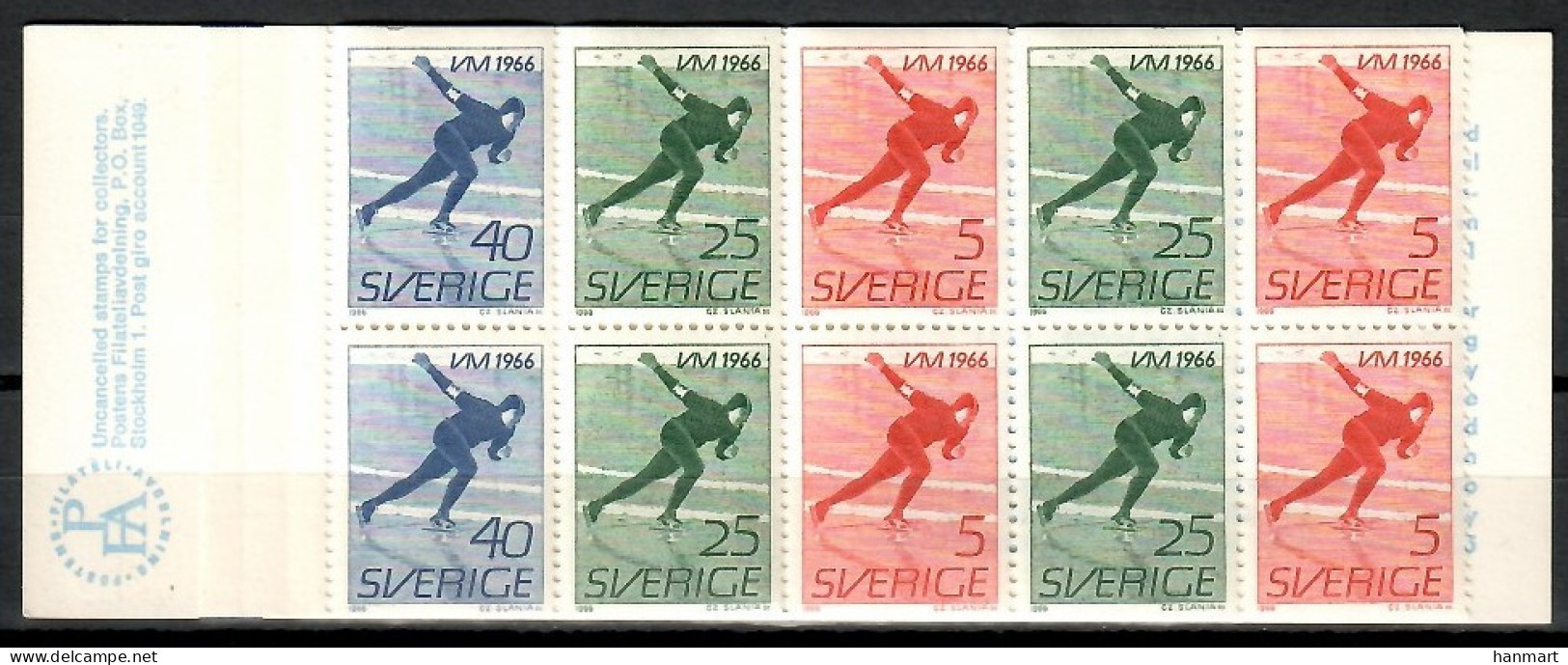 Sweden 1966 Mi Mh 10I MNH  (ZE3 SWDmh10I) - Other & Unclassified