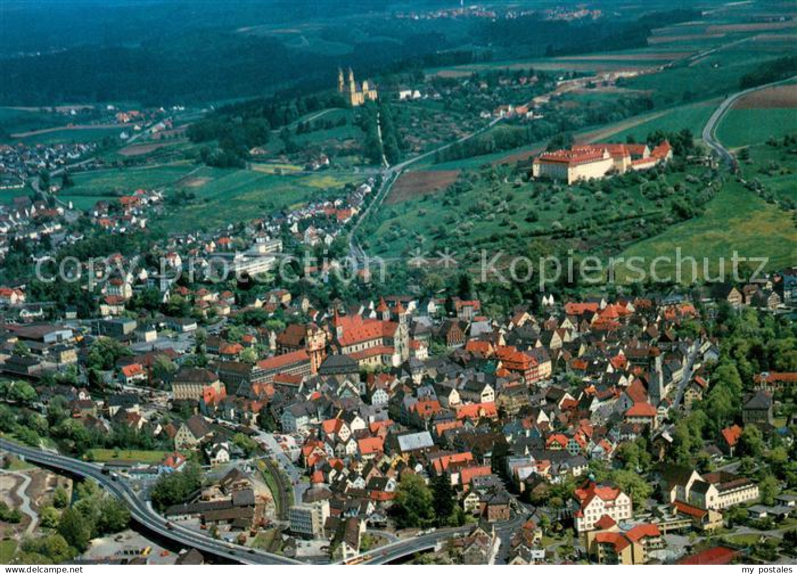 73647403 Ellwangen Jagst Fliegeraufnahme Ellwangen Jagst - Ellwangen