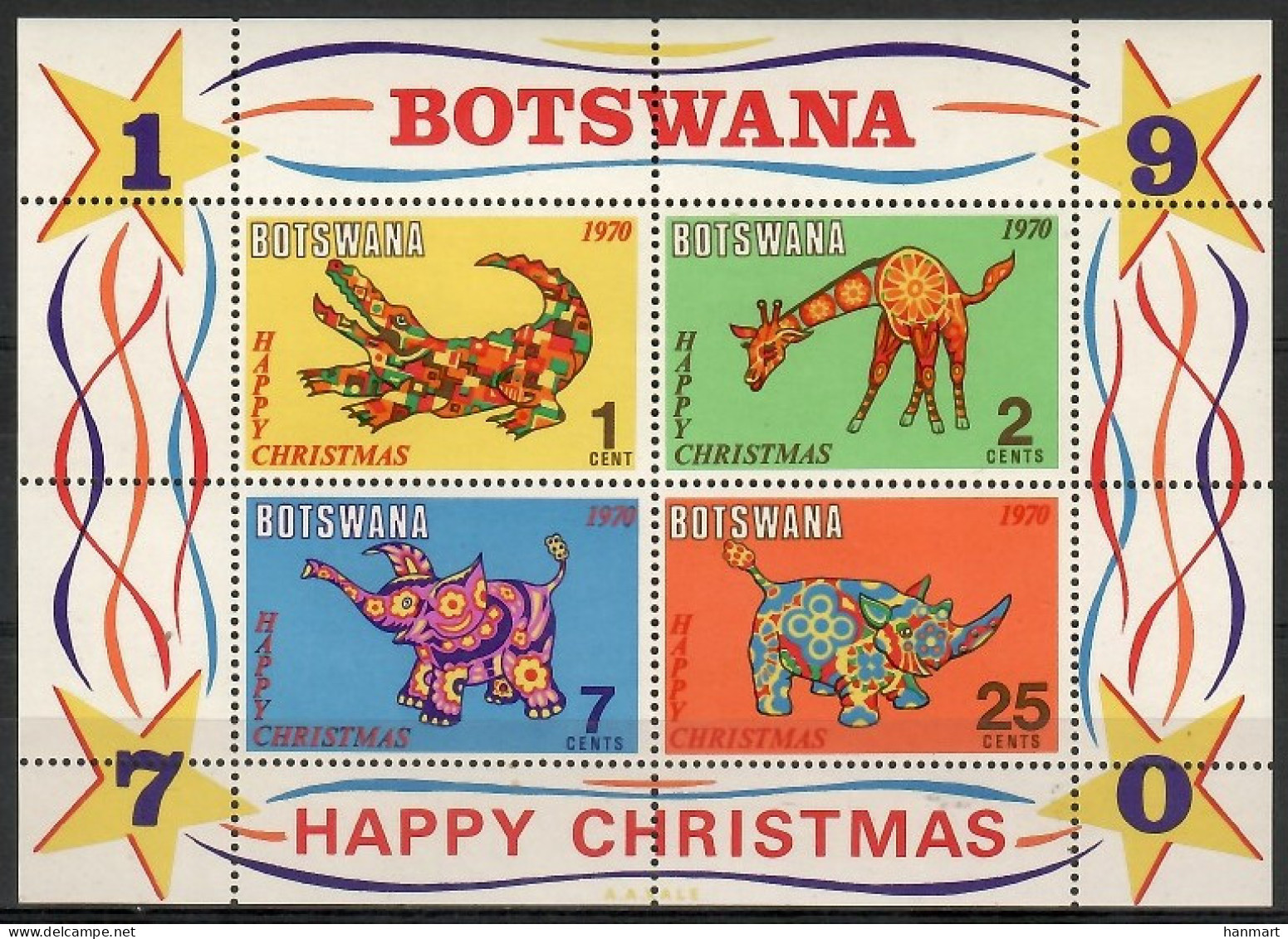 Botswana 1970 Mi Block 4 MNH  (ZS6 BTSbl4) - Altri