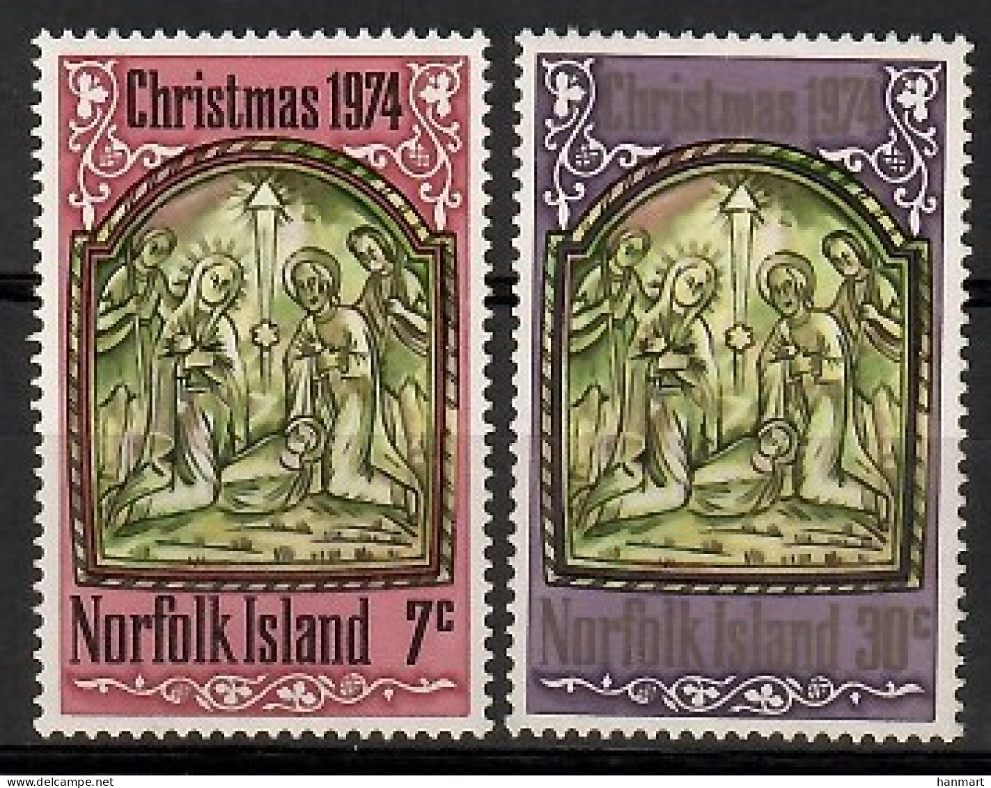 Norfolk Island 1974 Mi 158-159 MNH  (ZS7 NRF158-159) - Beeldhouwkunst