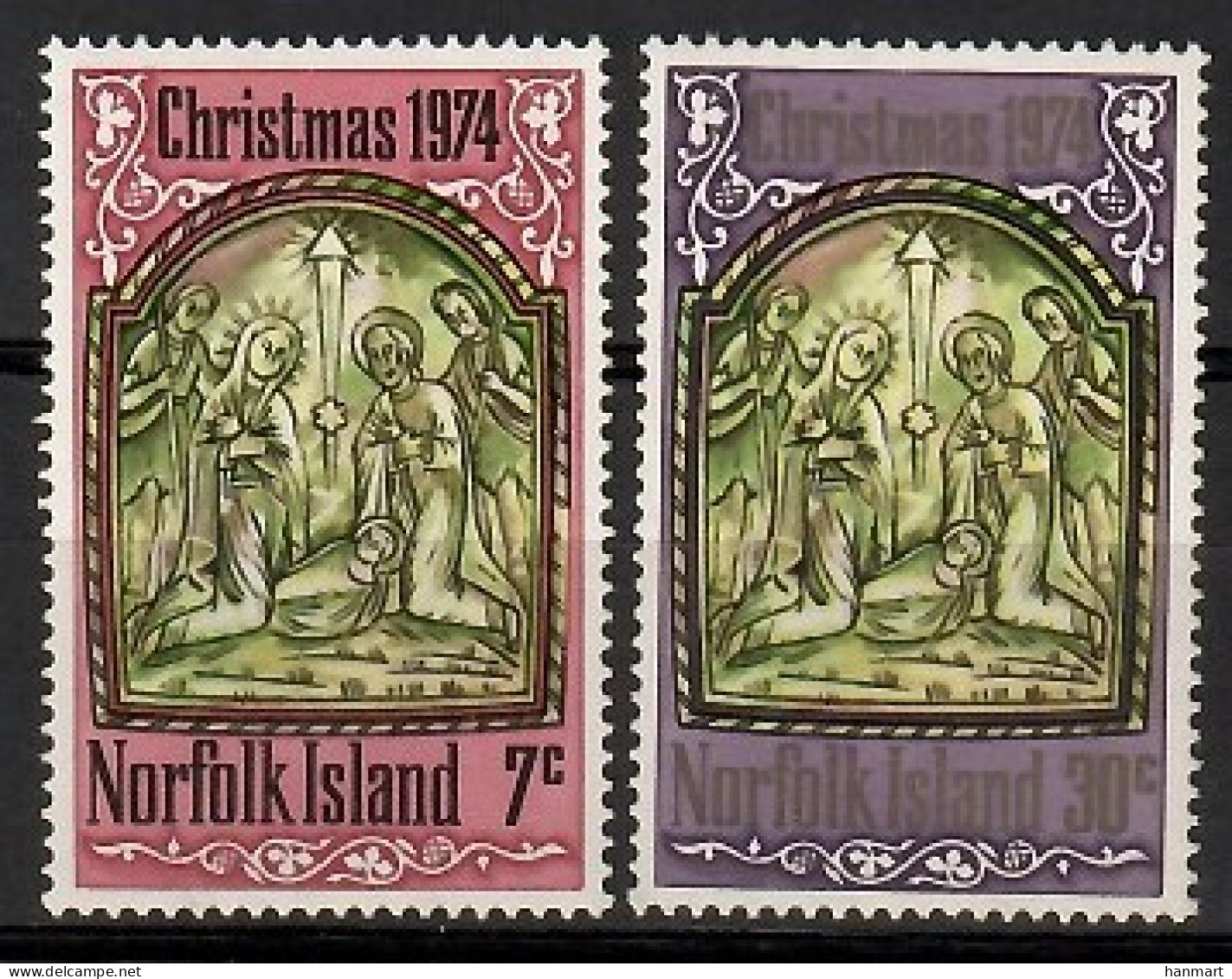 Norfolk Island 1974 Mi 158-159 MNH  (ZS7 NRF158-159) - Scultura