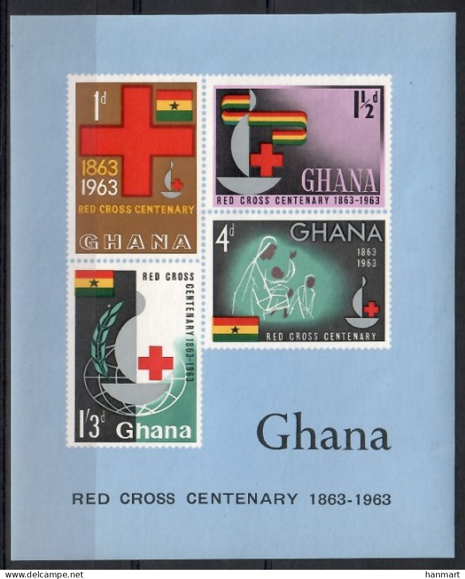 Ghana 1963 Mi Block 8 MNH  (ZS5 GHNbl8) - Briefmarken
