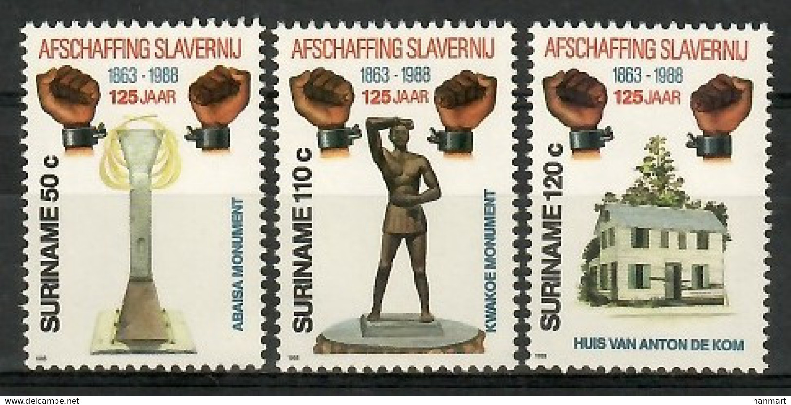 Suriname 1988 Mi 1268-1270 MNH  (ZS3 SRN1268-1270) - Andere