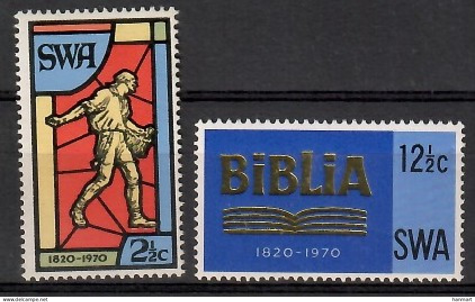 South-West Africa 1970 Mi 358-359 MNH  (ZS6 NMB358-359) - Christianisme