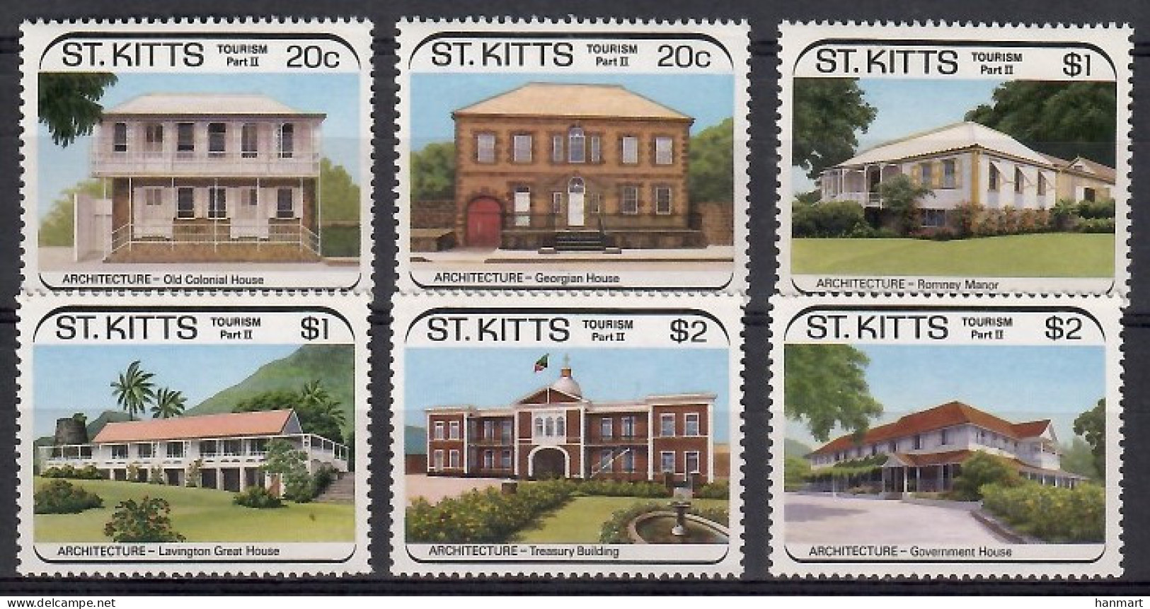 Saint Kitts 1988 Mi 242-247 MNH  (ZS1 SKT242-247) - Andere