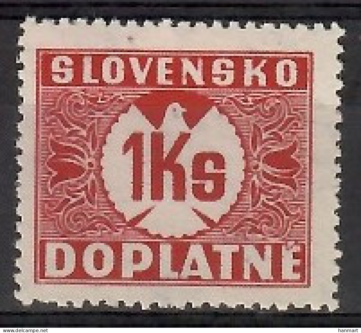 Slovakia 1940 Mi Por 20 MNH  (LZE4 SLKpor20) - Sin Clasificación