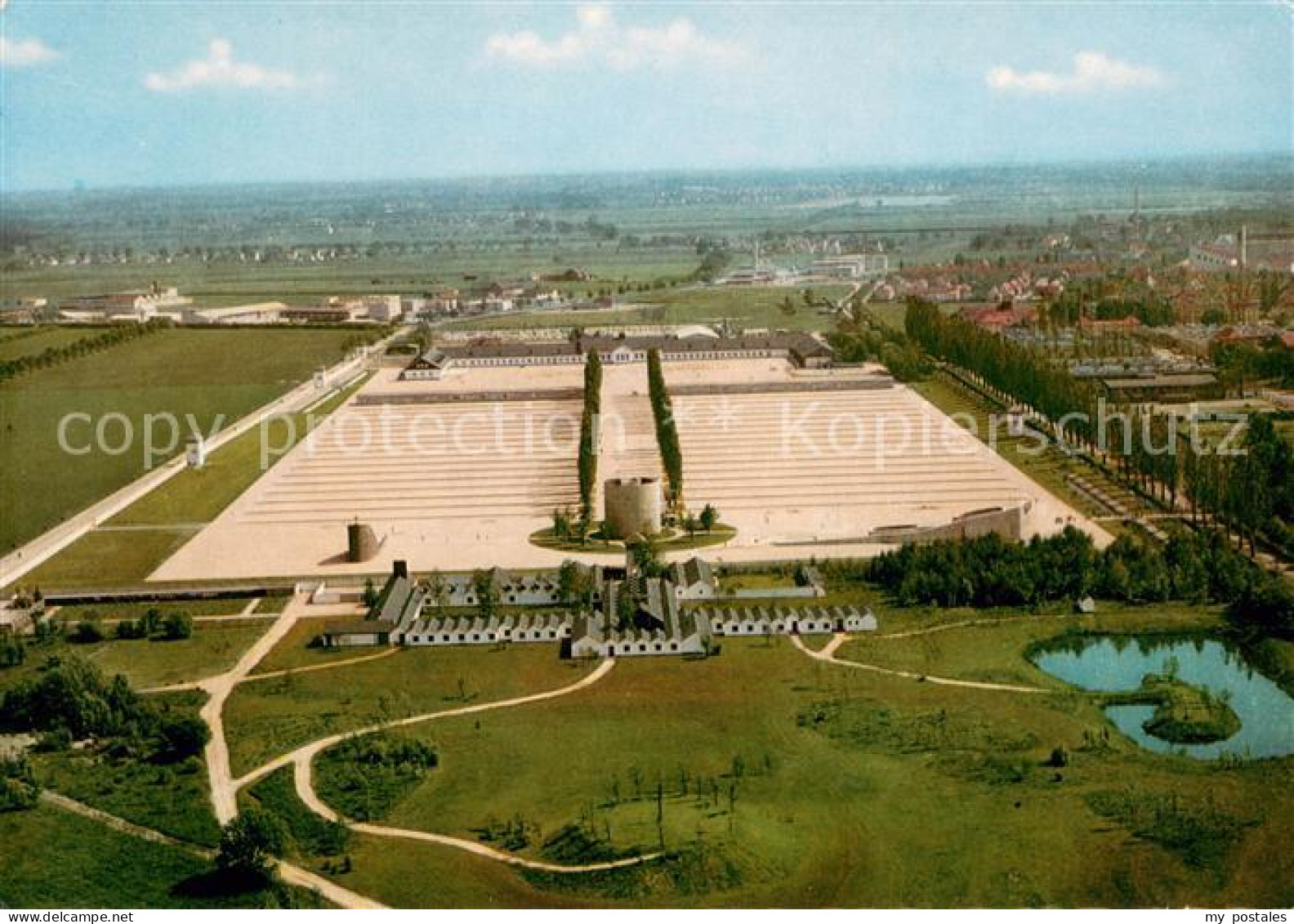 73647256 Dachau Gedenkstaette Des Ehemaligen KZ Fliegeraufnahme Dachau - Dachau