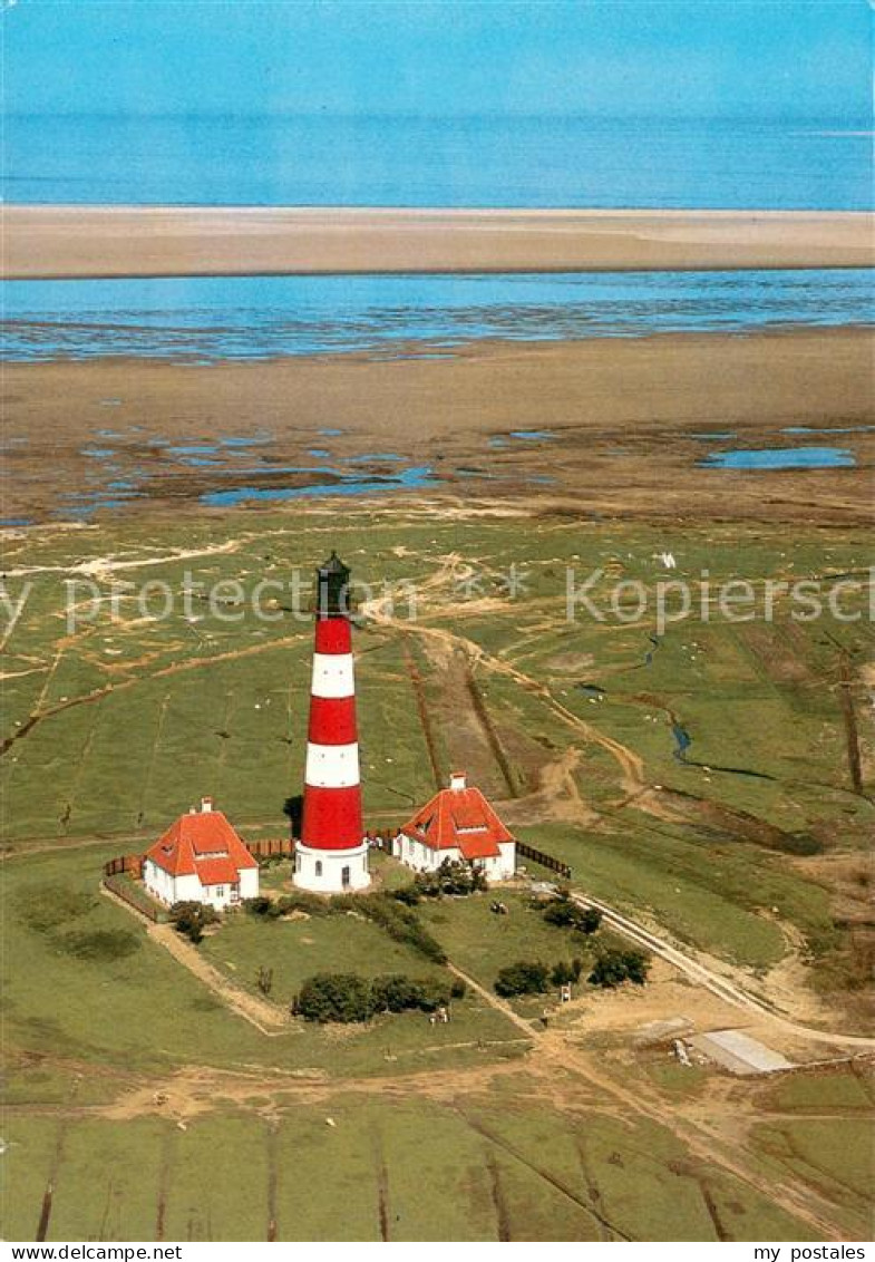 73647219 Eiderstedt Westerhever Leuchtturm Fliegeraufnahme Eiderstedt - Sonstige & Ohne Zuordnung