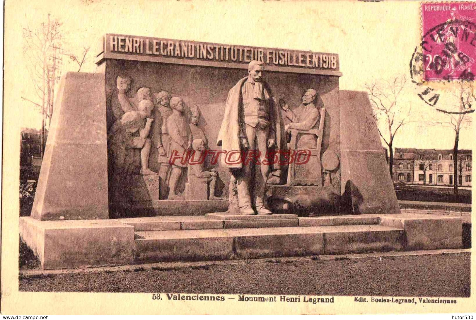 CPA VALENCIENNES - MONUMENT HENRI LEGRAND - Valenciennes
