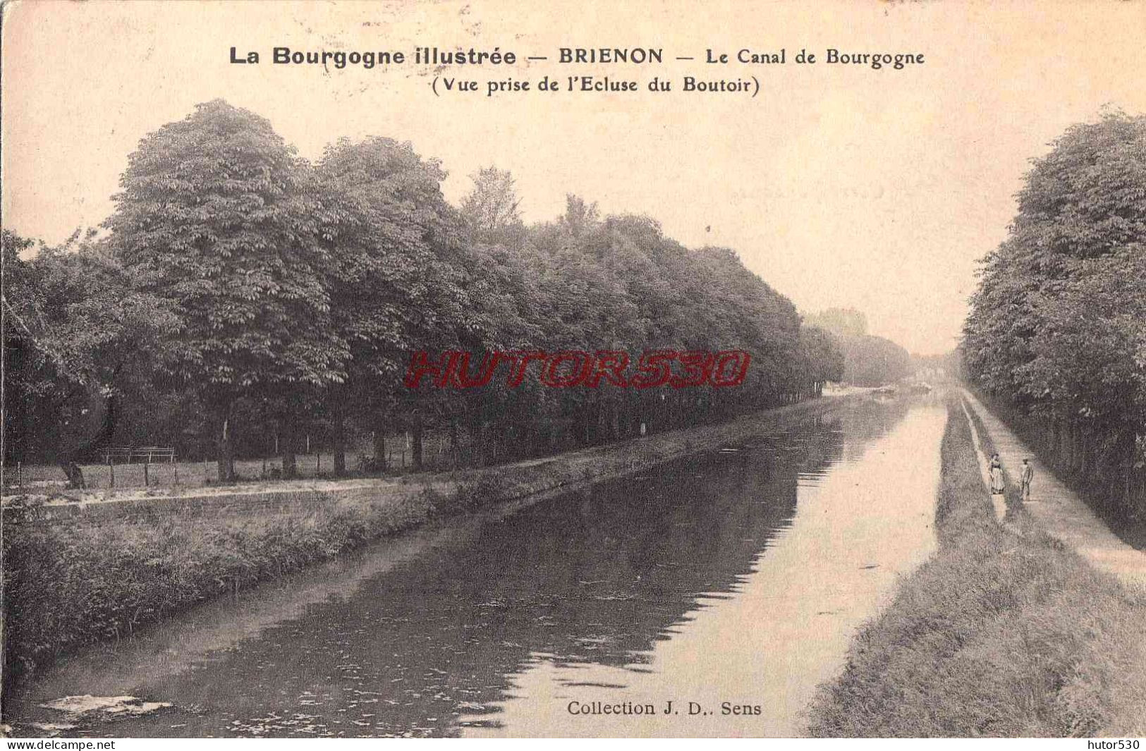 CPA BRIENON - LE CANAL DE BOURGOGNE - Brienon Sur Armancon