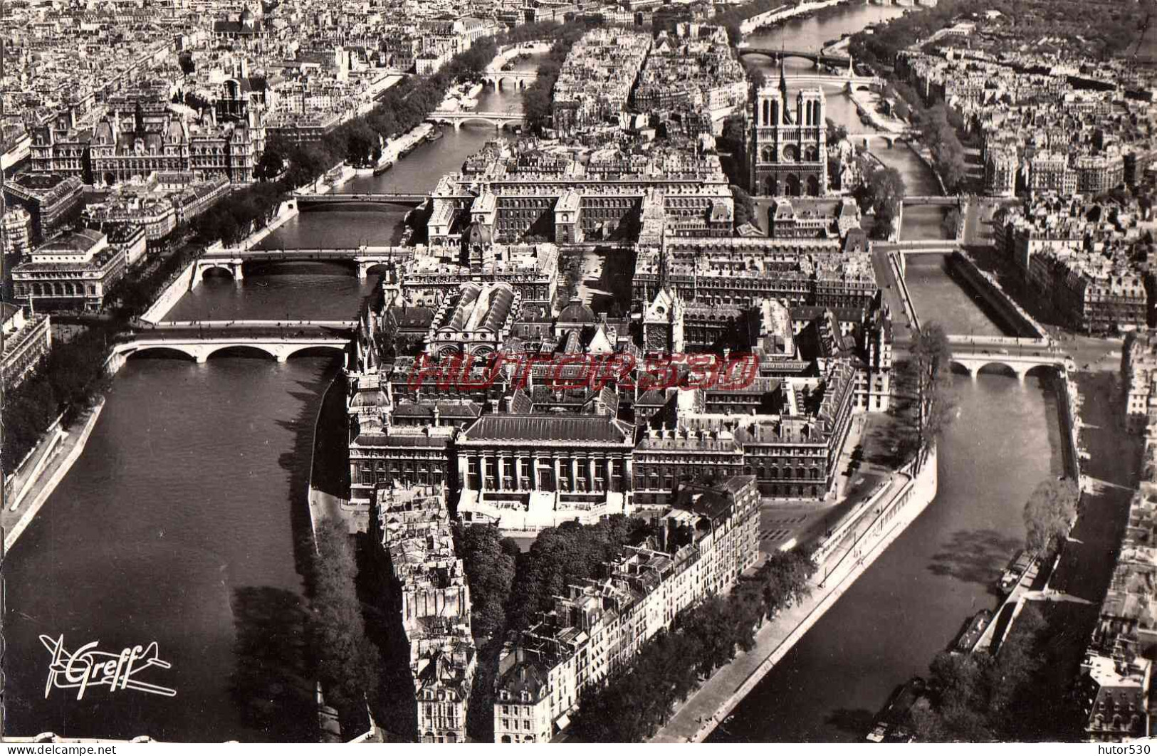 CPSM PARIS - VUE AERIENNE - Mehransichten, Panoramakarten