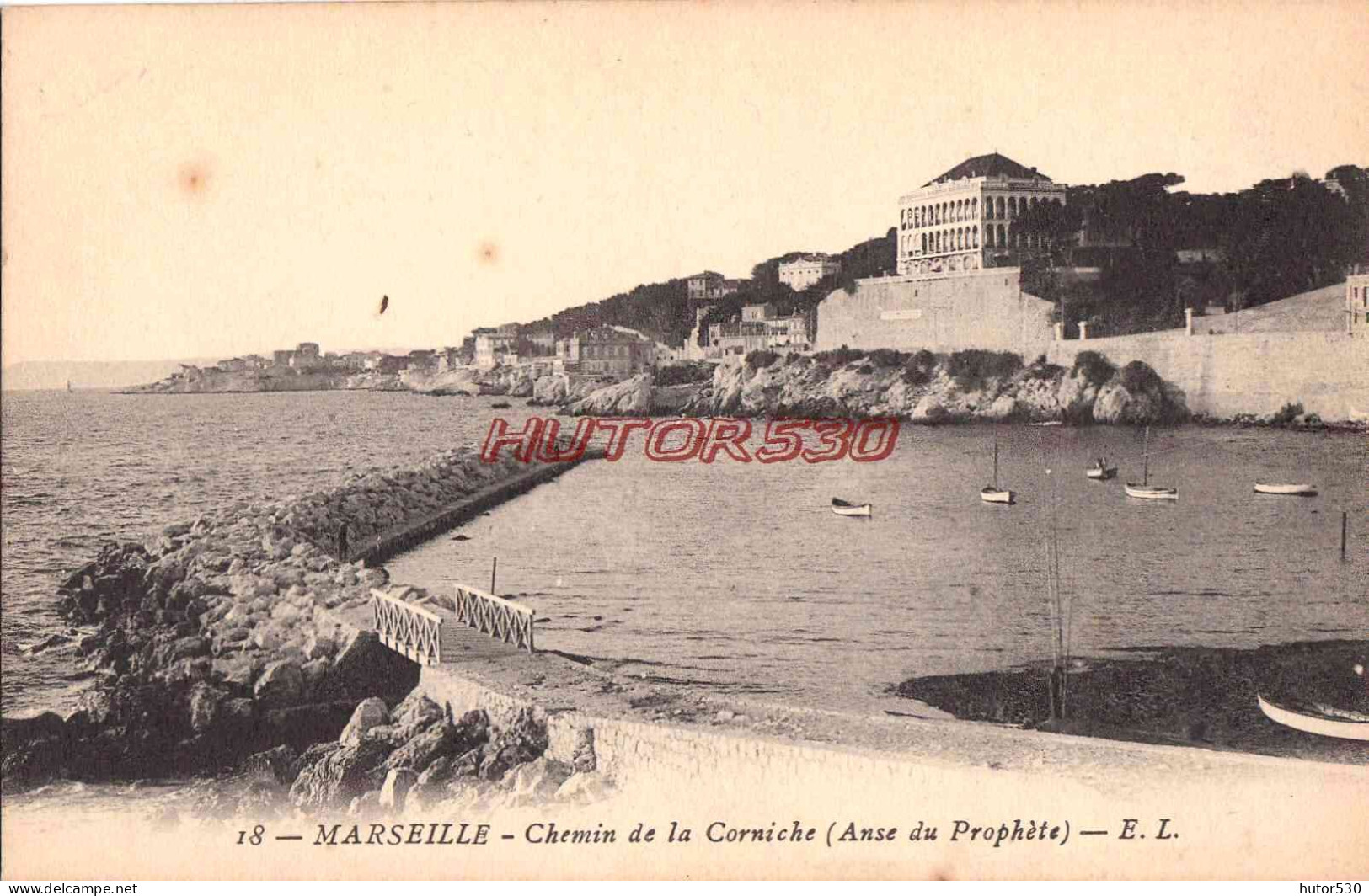 CPA MARSEILLE - CHEMIN DE LA CORNICHE - LE PROPHETE - Endoume, Roucas, Corniche, Stranden