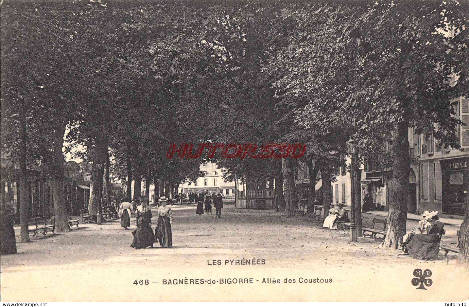 CPA BAGNERES DE BIGORRE - ALLEE DES COUSTOUS - Bagneres De Bigorre