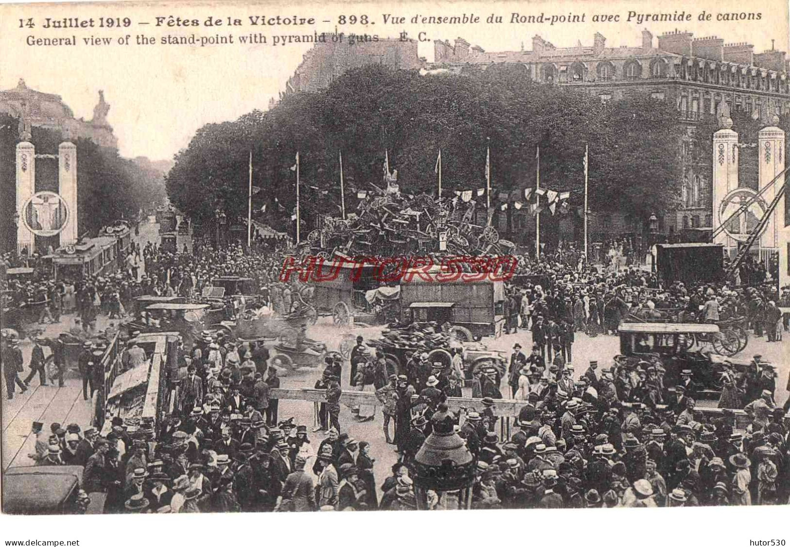 CPA PARIS - FETES DE LA VICTOIRE 14 JUILLET 1919 - Otros & Sin Clasificación