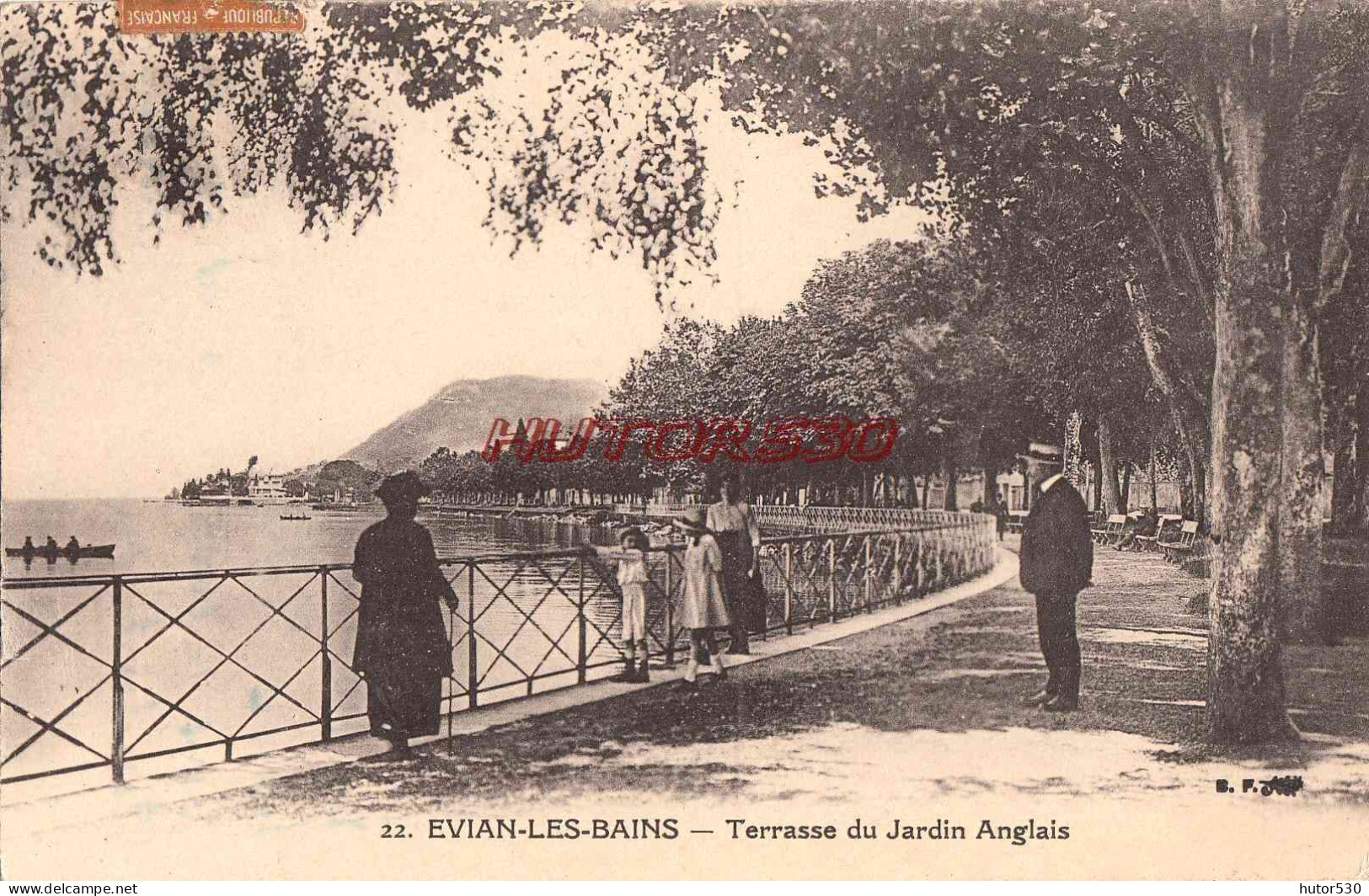 CPA EVIAN LES BAINS - TERRASSE DU JARDIN ANGLAIS - Evian-les-Bains