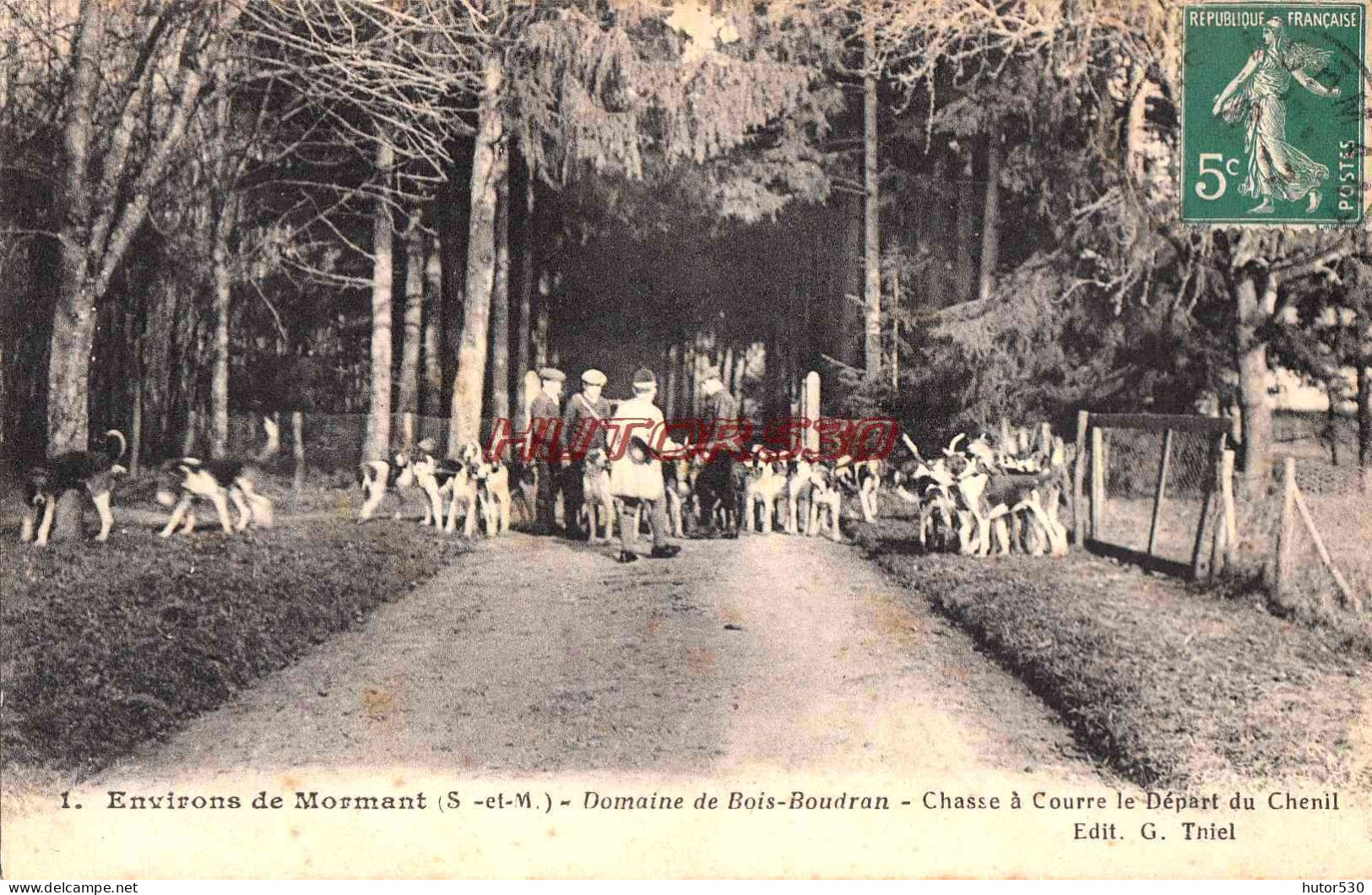 CPA MORMANT - ENVIRONS - DOMAINE DE BOIS BOUDRAN - CHASSE A COURRE - Mormant