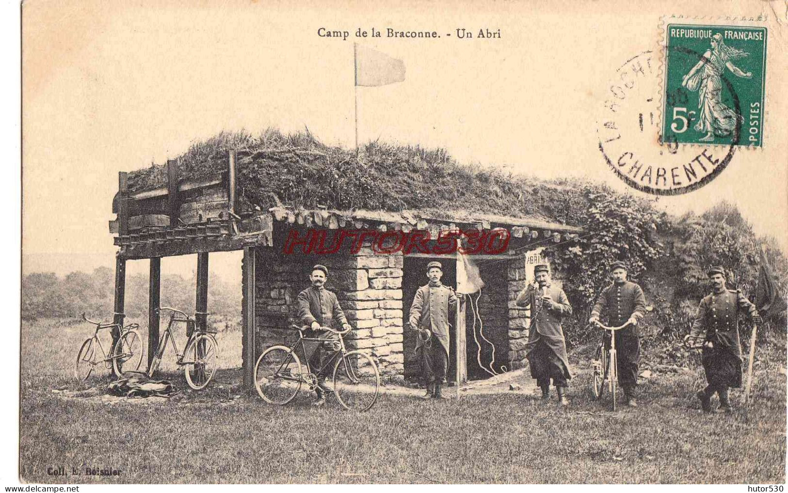 CPA CAMP DE BRACONNE - UN ABRI - Other & Unclassified