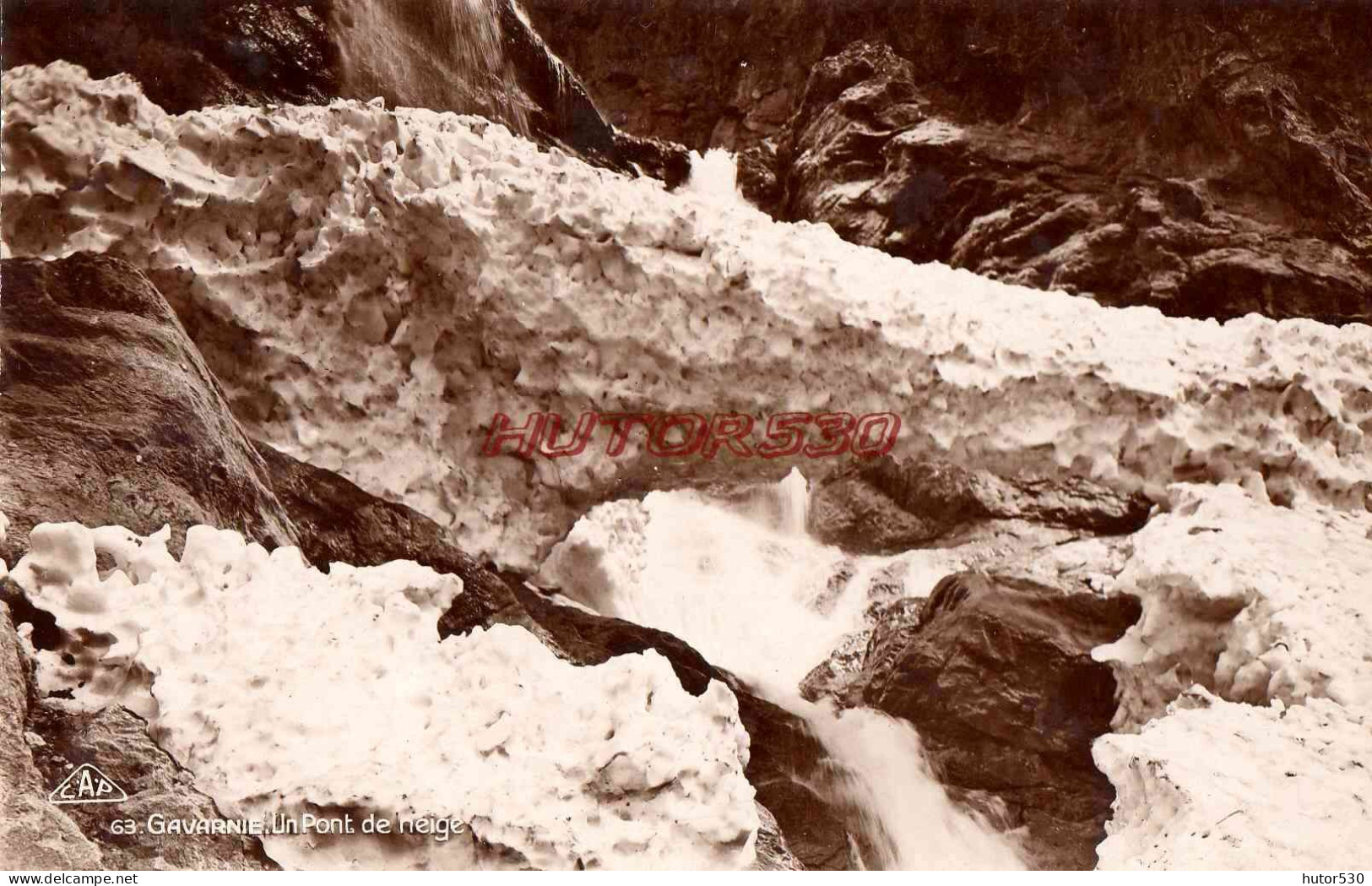 CPSM GAVARNIE - UN PONT DE NEIGE - Gavarnie