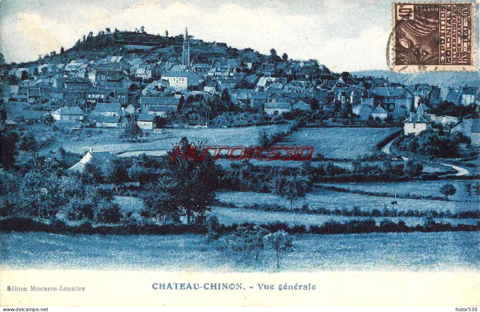 CPA CHATEAU CHINON - VUE GENERALE - Chateau Chinon