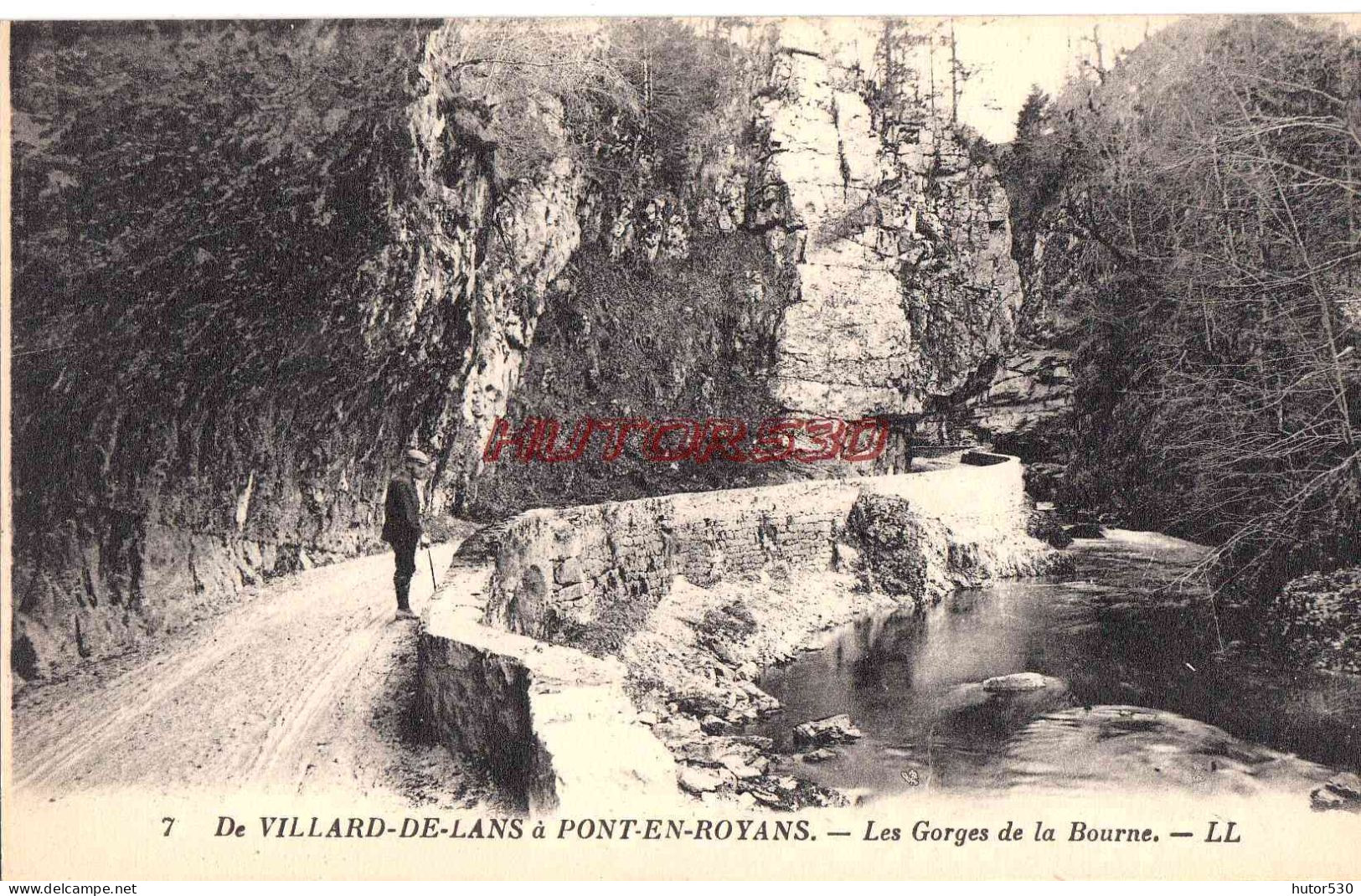 CPA PONT EN ROYANS - LES GORGES DE LA BOURNE - Pont-en-Royans