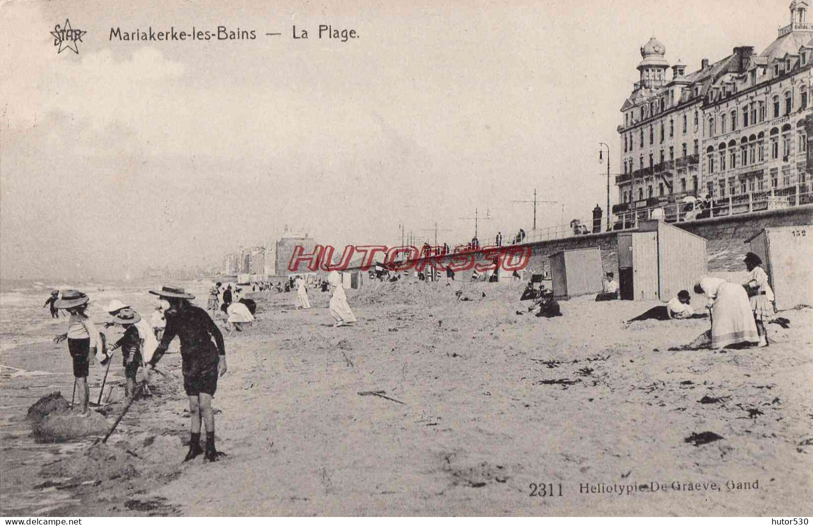 CPA MARIAKERKE LES BAINS - LA PLAGE - Oostende