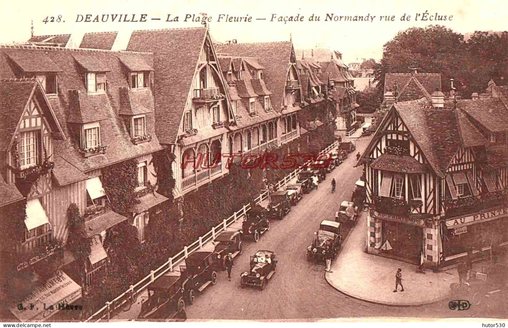 CPA DEAUVILLE - FACADE DU NORMANDY RUE DE L'ECLUSE - Deauville