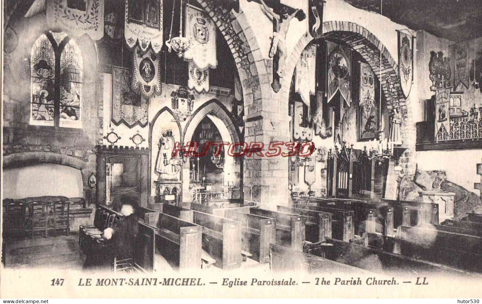 CPA LE MONT SAINT MICHEL - EGLISSE PAROISSIALE - Le Mont Saint Michel