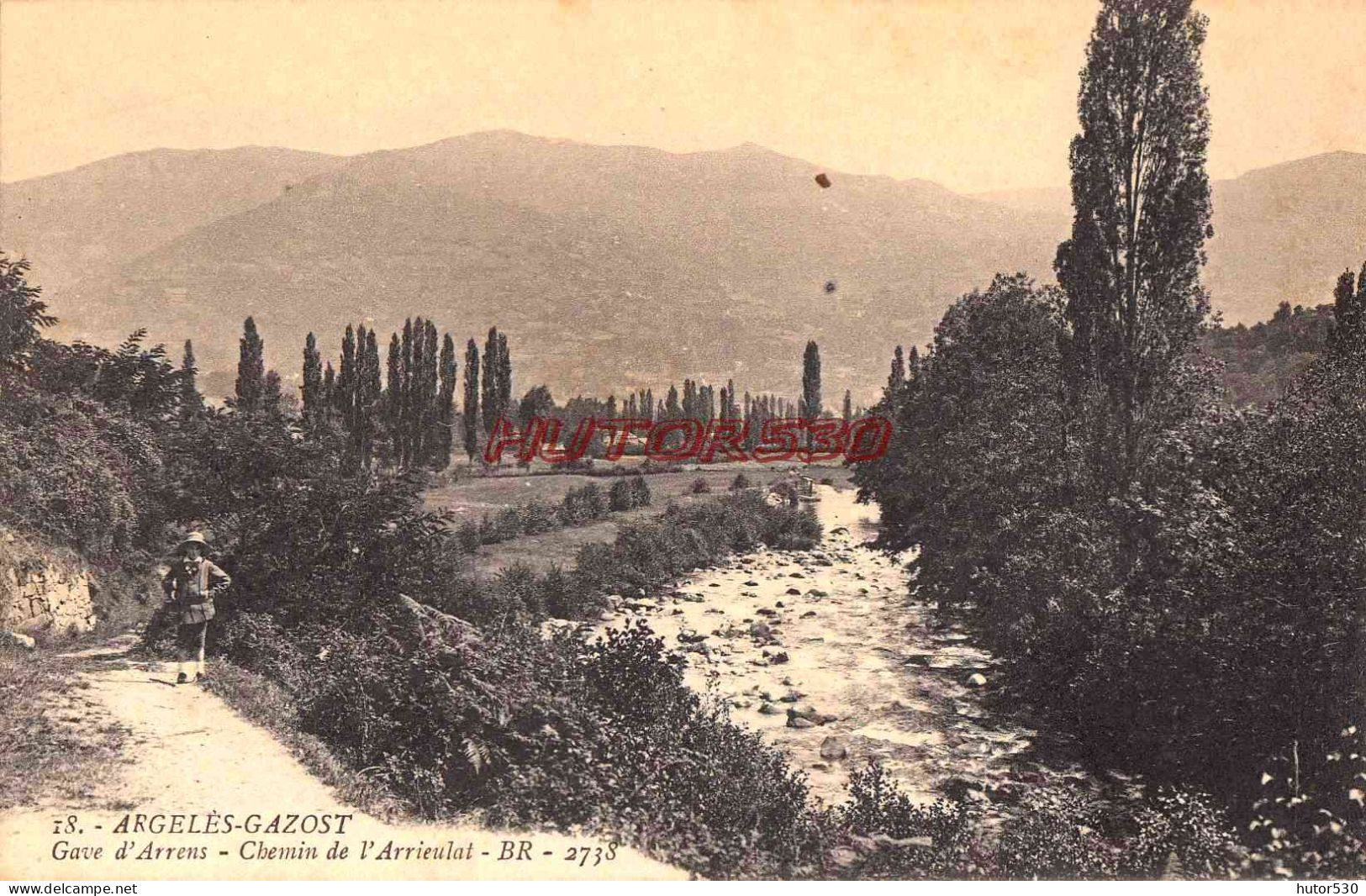 CPA ARGELES GAZOST - GAVE D'ARRENS - CHEMIN DE L'ARRIEULAT - Argeles Gazost