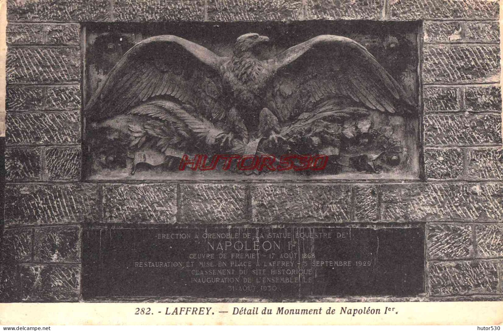 CPA LAFFREY - DETAIL DU MONUMENT DE NAPOLEON 1ER - Laffrey