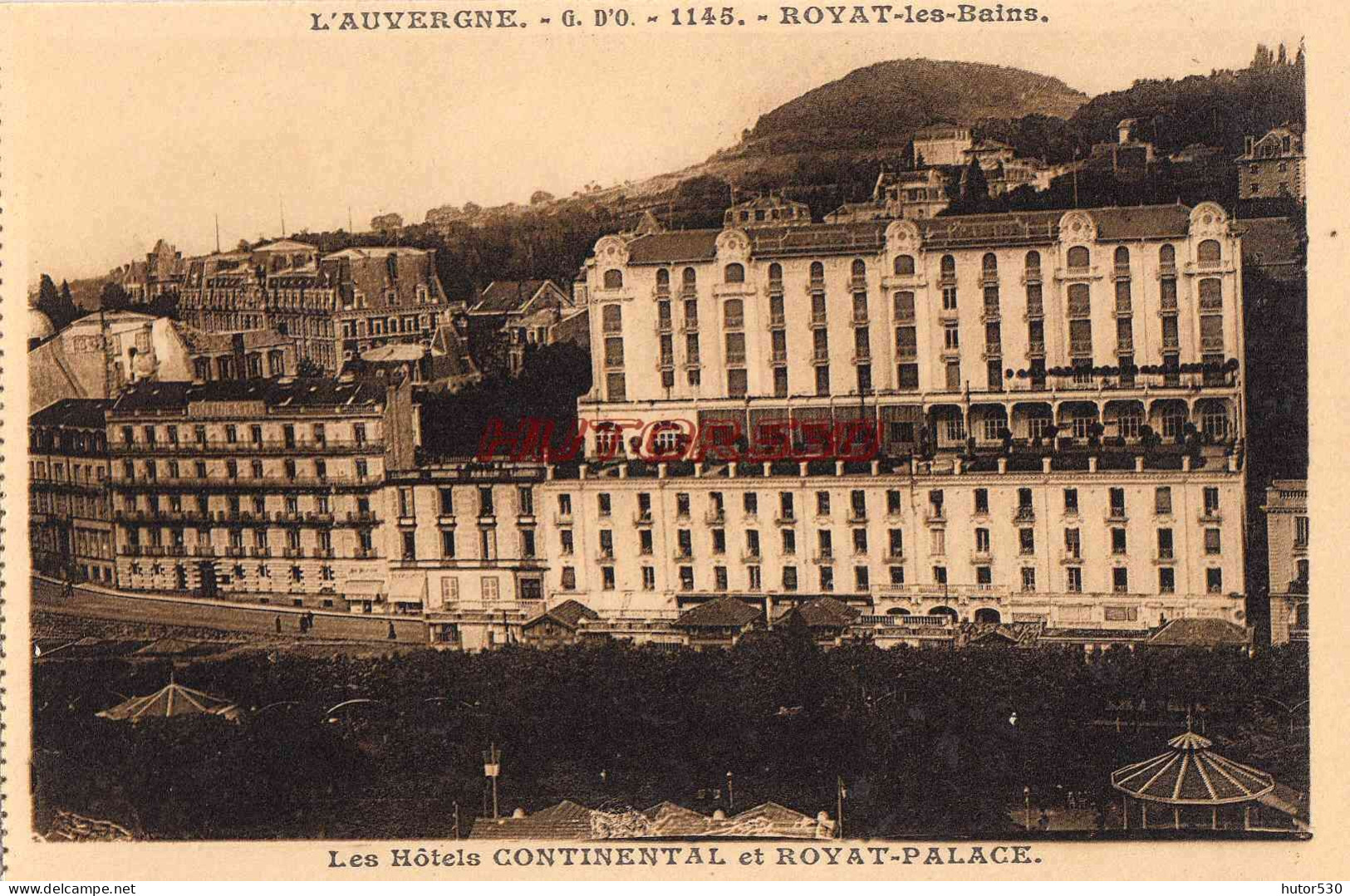 CPA ROYAT - LES HOTELS CONTINENTAL ET PALACE - Royat