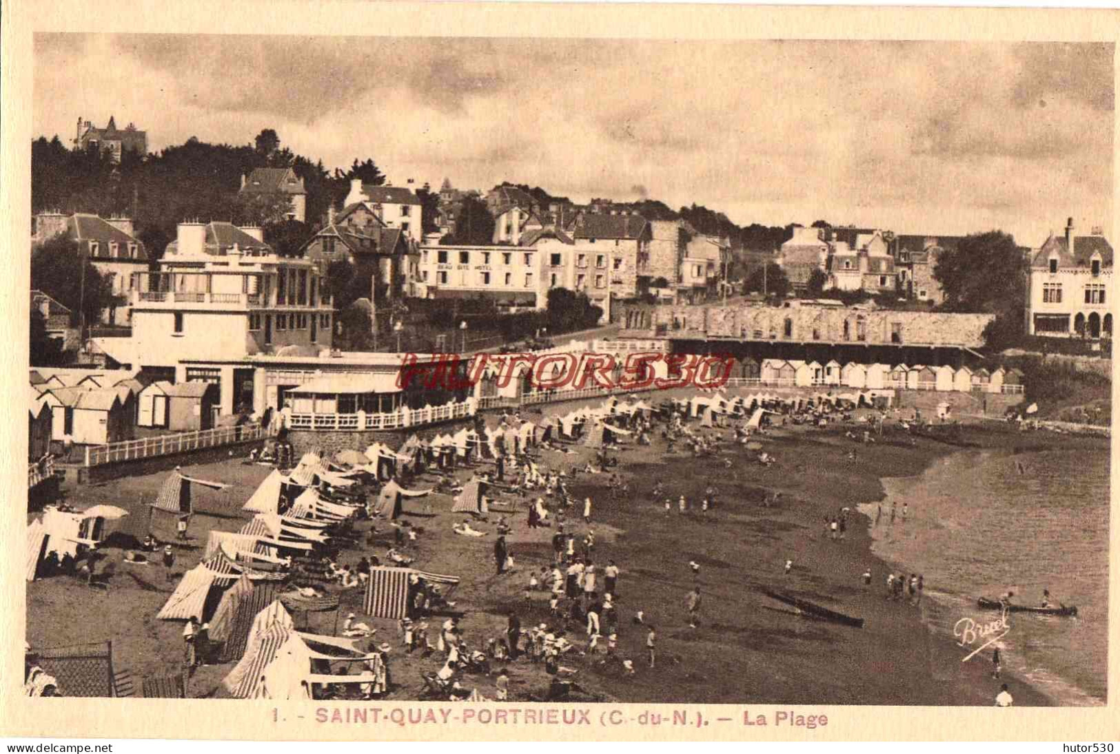 CPA SAINT QUAY - PORTRIEUX - LA PLAGE - Saint-Quay-Portrieux