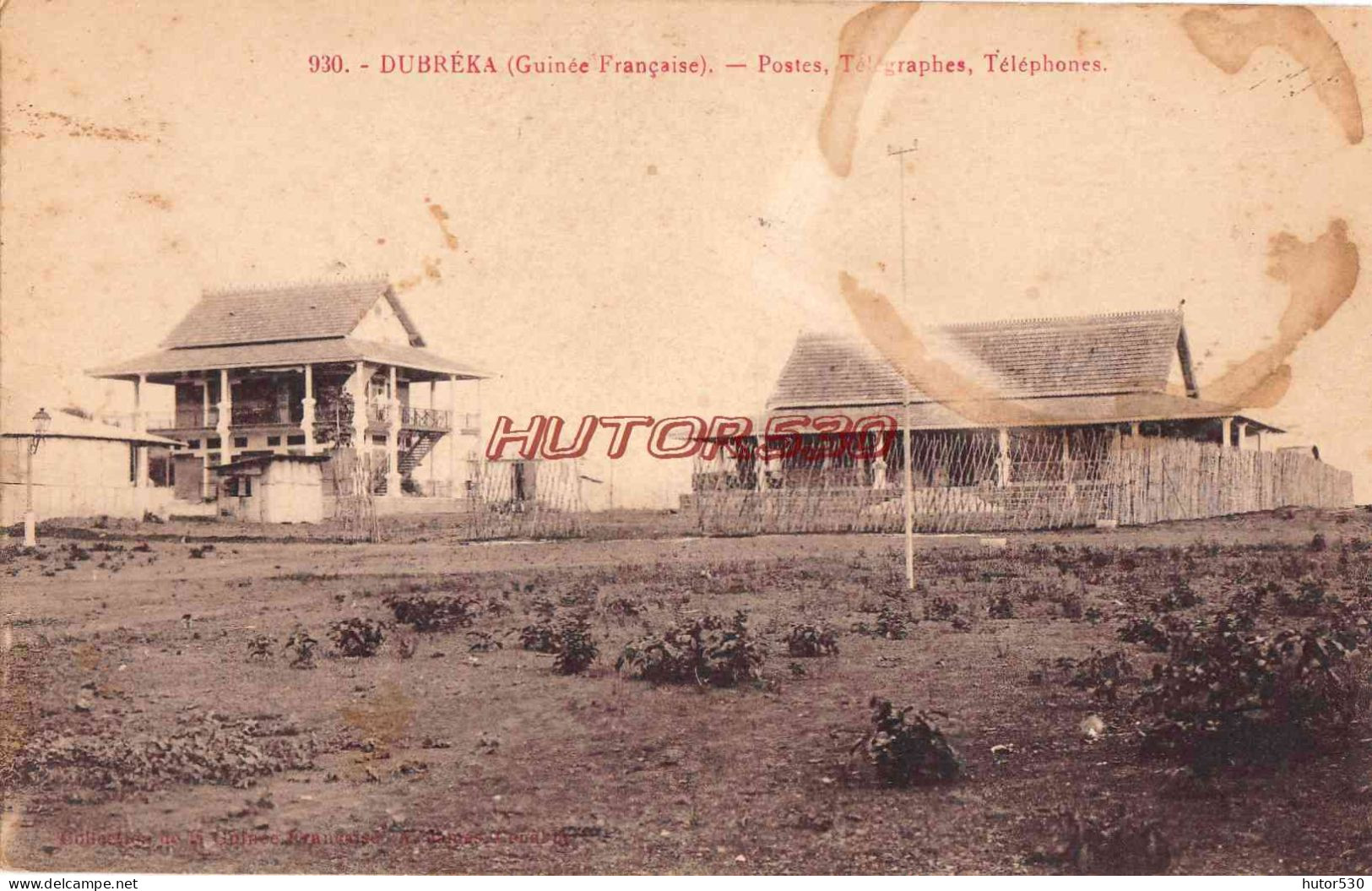 CPA DUBREKA - GUINEE FRANCAISE - POSTES TELEGRAPHES TELEPHONE - French Guinea