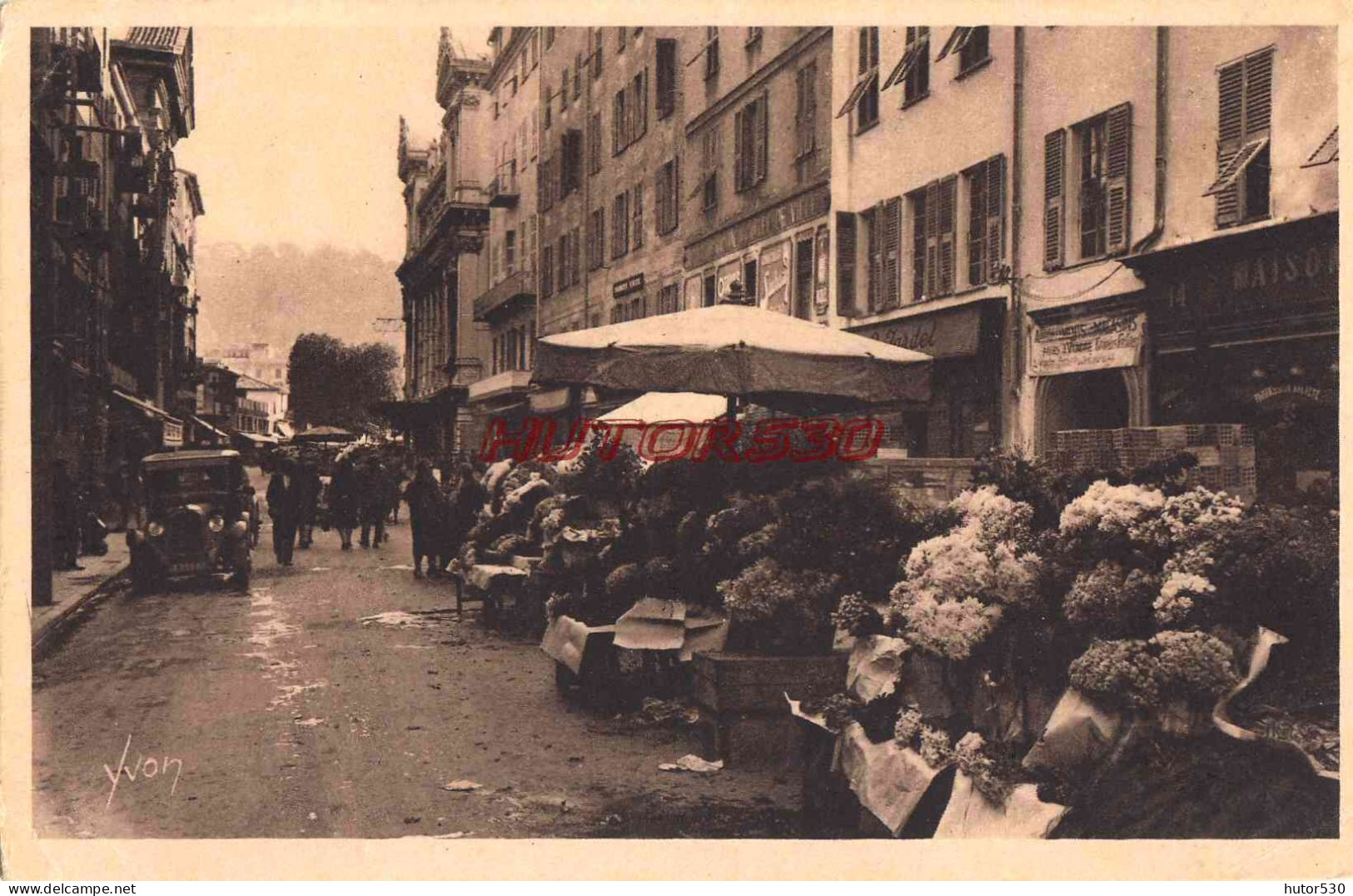 CPA NICE - LE MARCHE AUX FLEURS - Markten, Feesten