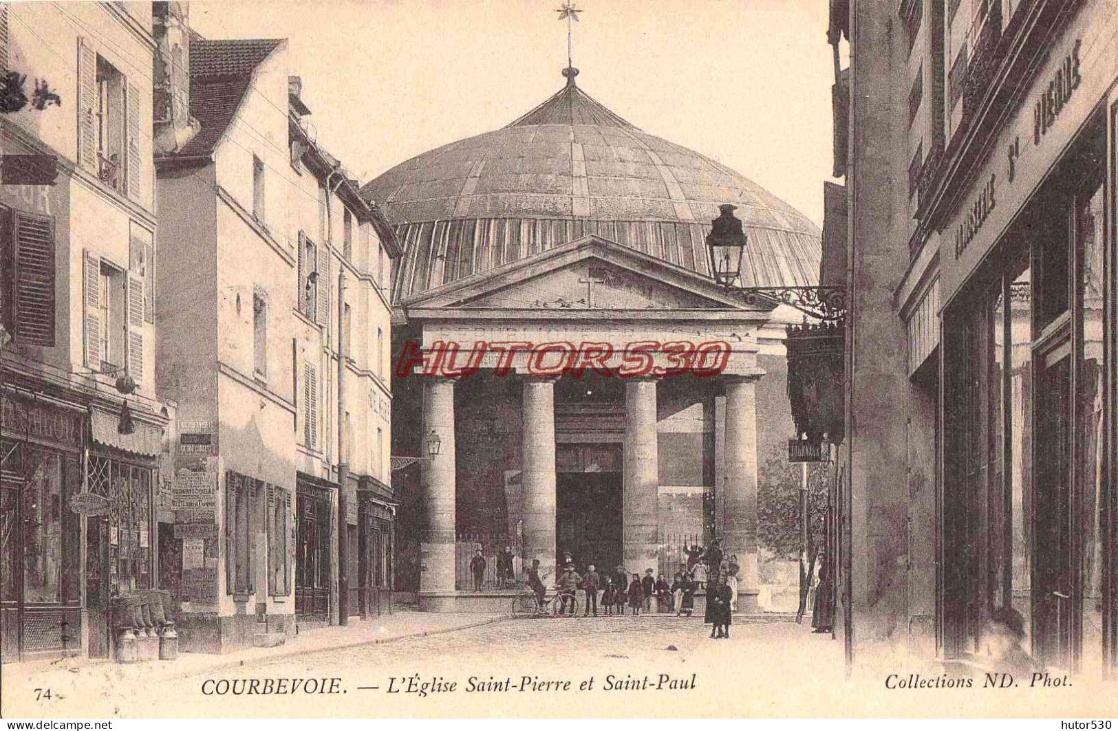 CPA COURBEVOIE - EGLISE SAINT PIERRE ET SAINT PAUL - Courbevoie