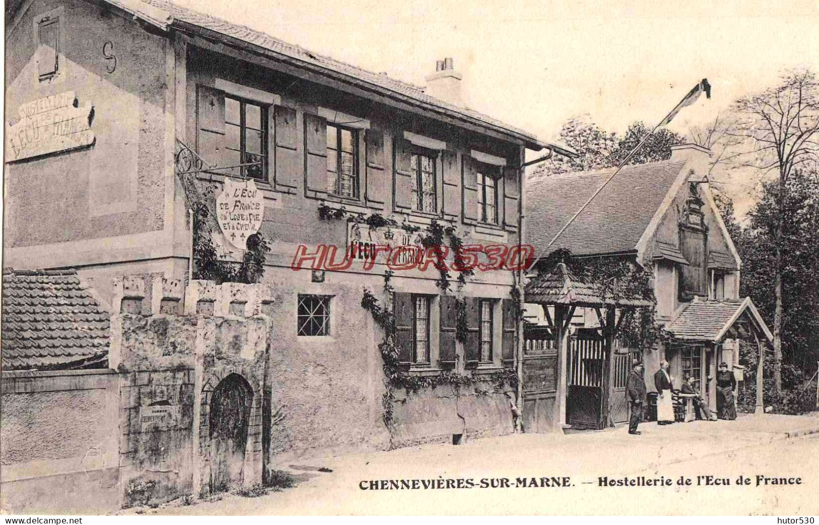 CPA CHENNEVIERES SUR MARNE - HOSTELLERIE DE L'ECU DE FRANCE - Chennevieres Sur Marne