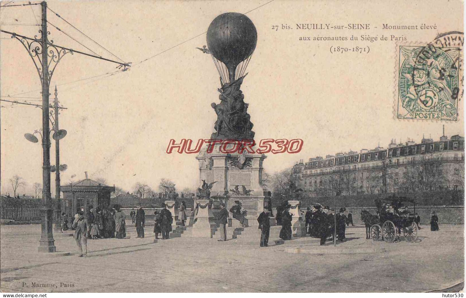 CPA NEUILLY SUR SEINE - MONUMENT DES AERONAUTES - Neuilly Sur Seine