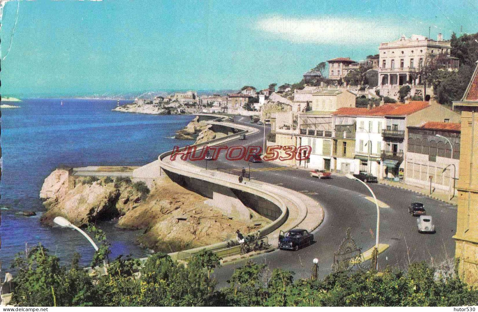 CPSM MARSEILLE - LA CORNICHE - Endoume, Roucas, Corniche, Stranden