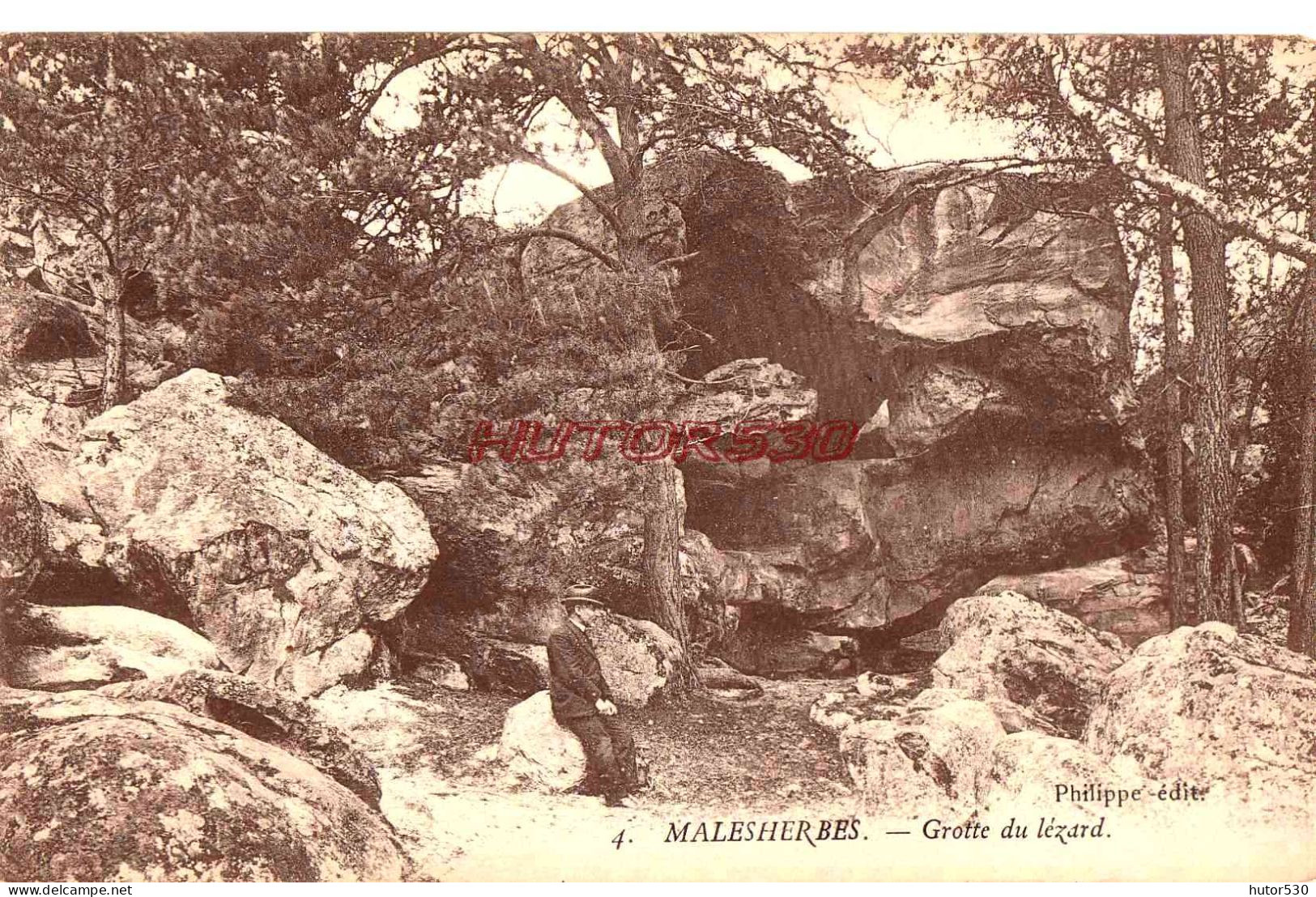 CPA MALESHERBES - GROTTE DU LEZARD - Malesherbes