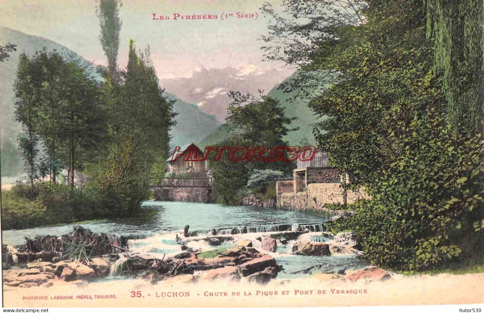 CPA LUCHON - CHUTE DE LA PIQUE - Luchon